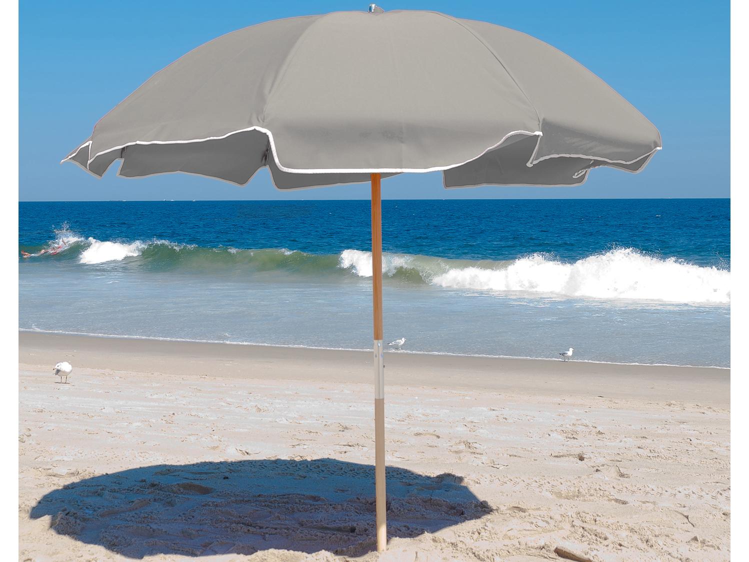 Frankford Quick Ship Avalon Fiberglass Beach 7.5 Foot Octagon Manual Lift Outdoor Patio Umbrella