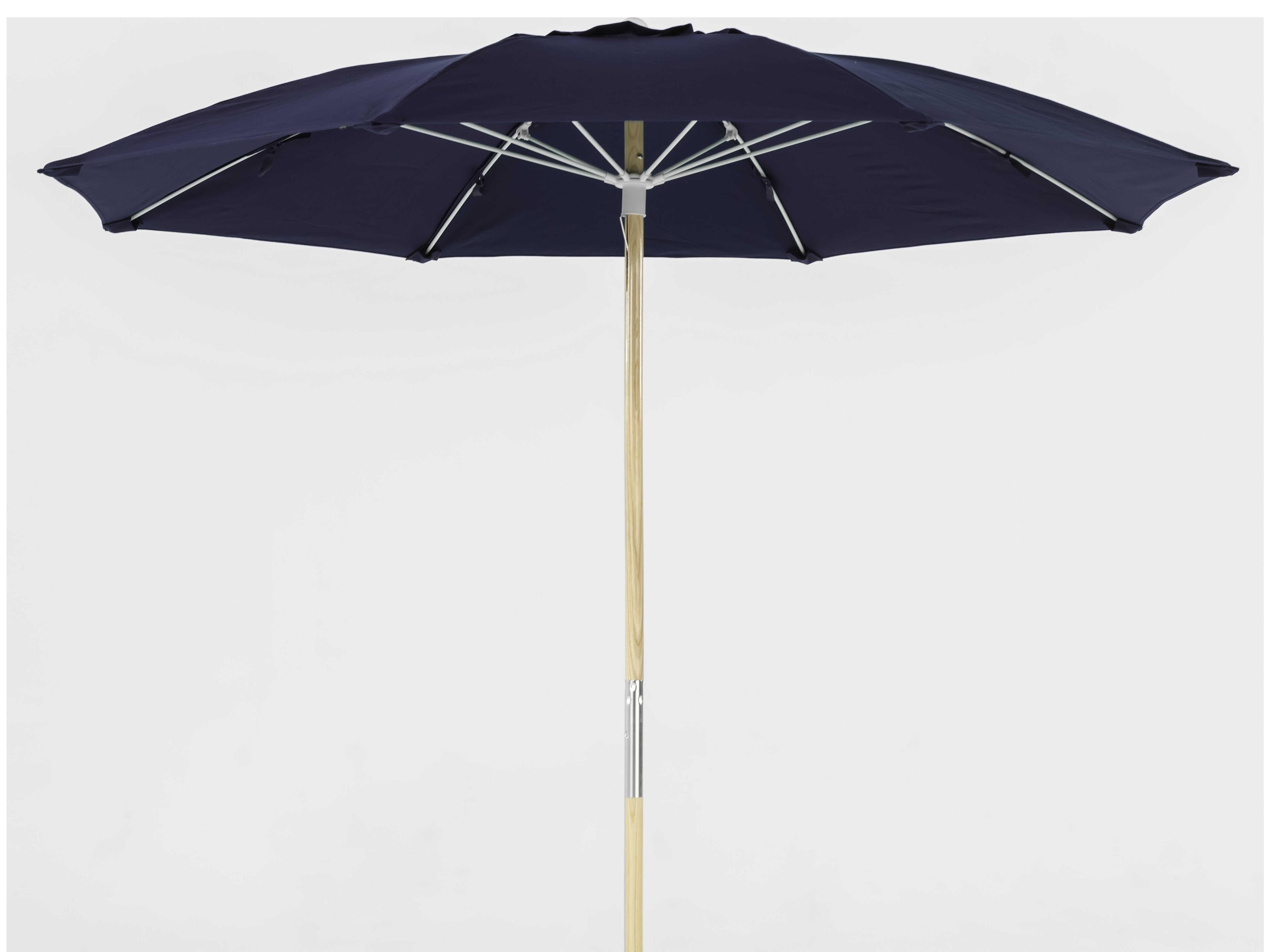 Frankford Avalon Custom Fiberglass Beach 7.5 Foot Octagon Manual Lift Patio Umbrella