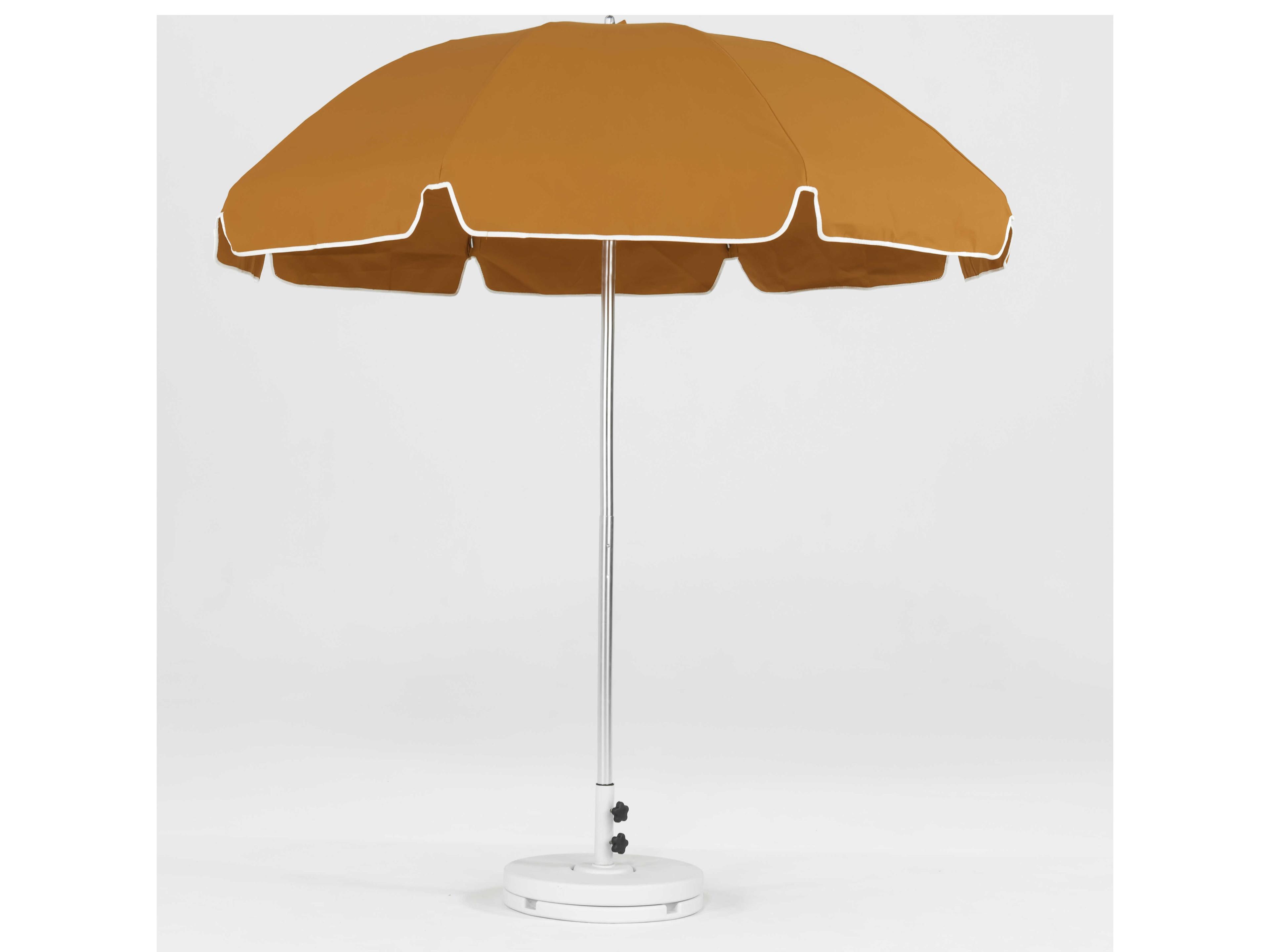 Frankford Laurel Custom Steel Silver Anodized 7.5 Foot Octagon Patio Umbrella