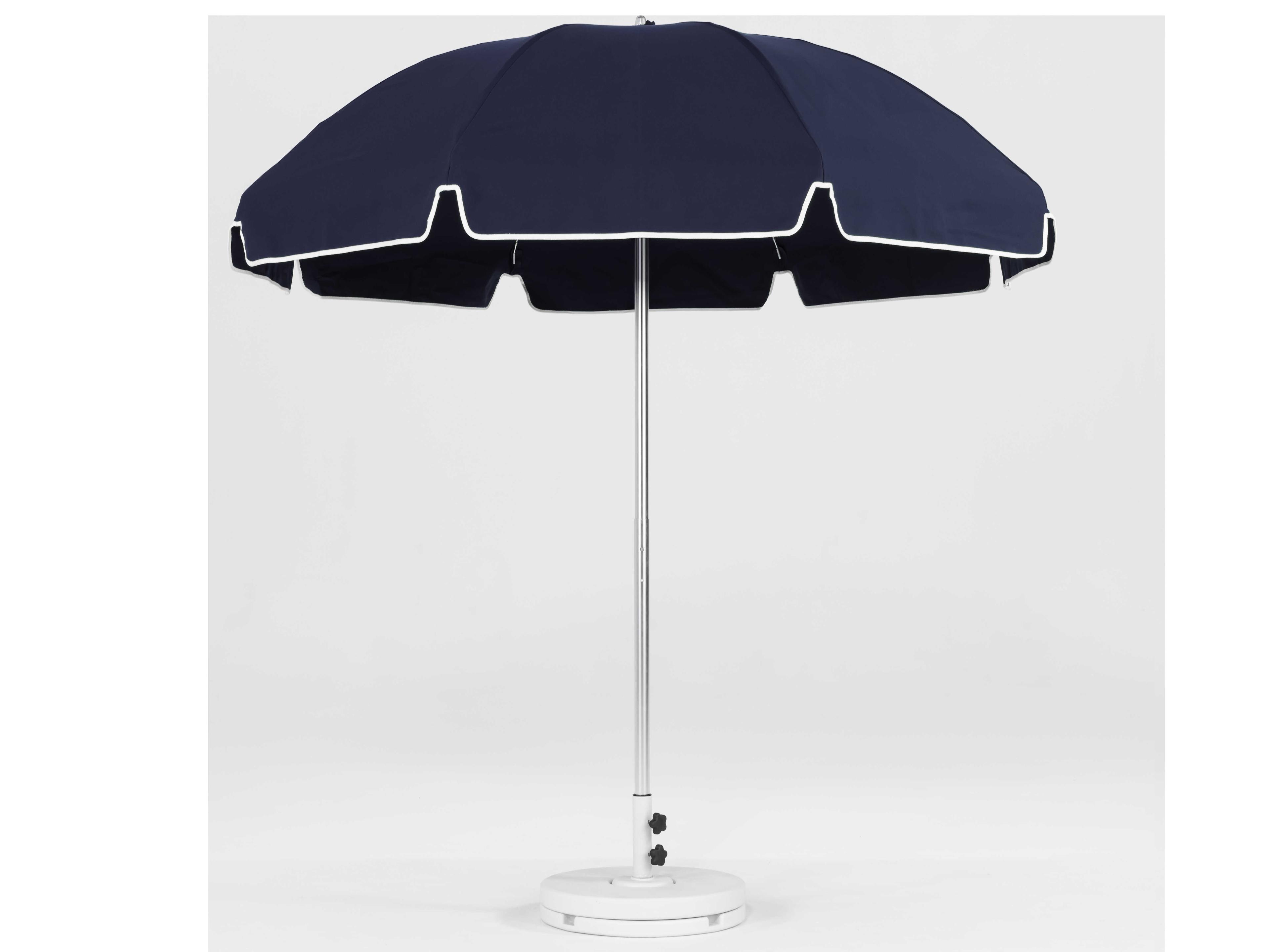 Frankford Laurel Custom Steel Silver Anodized 7.5 Foot Octagon Patio Umbrella