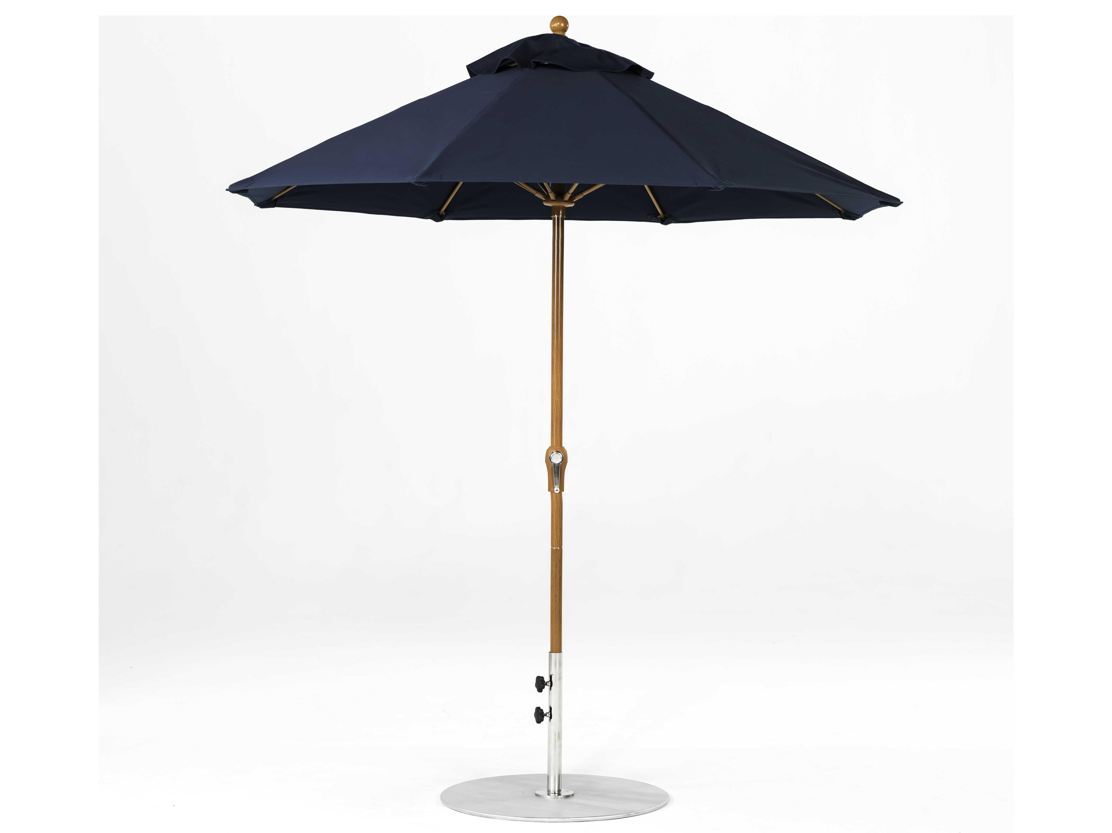Frankford Monterey Custom Market Fiberglass 7.5 Foot Octagon Crank Patio Umbrella