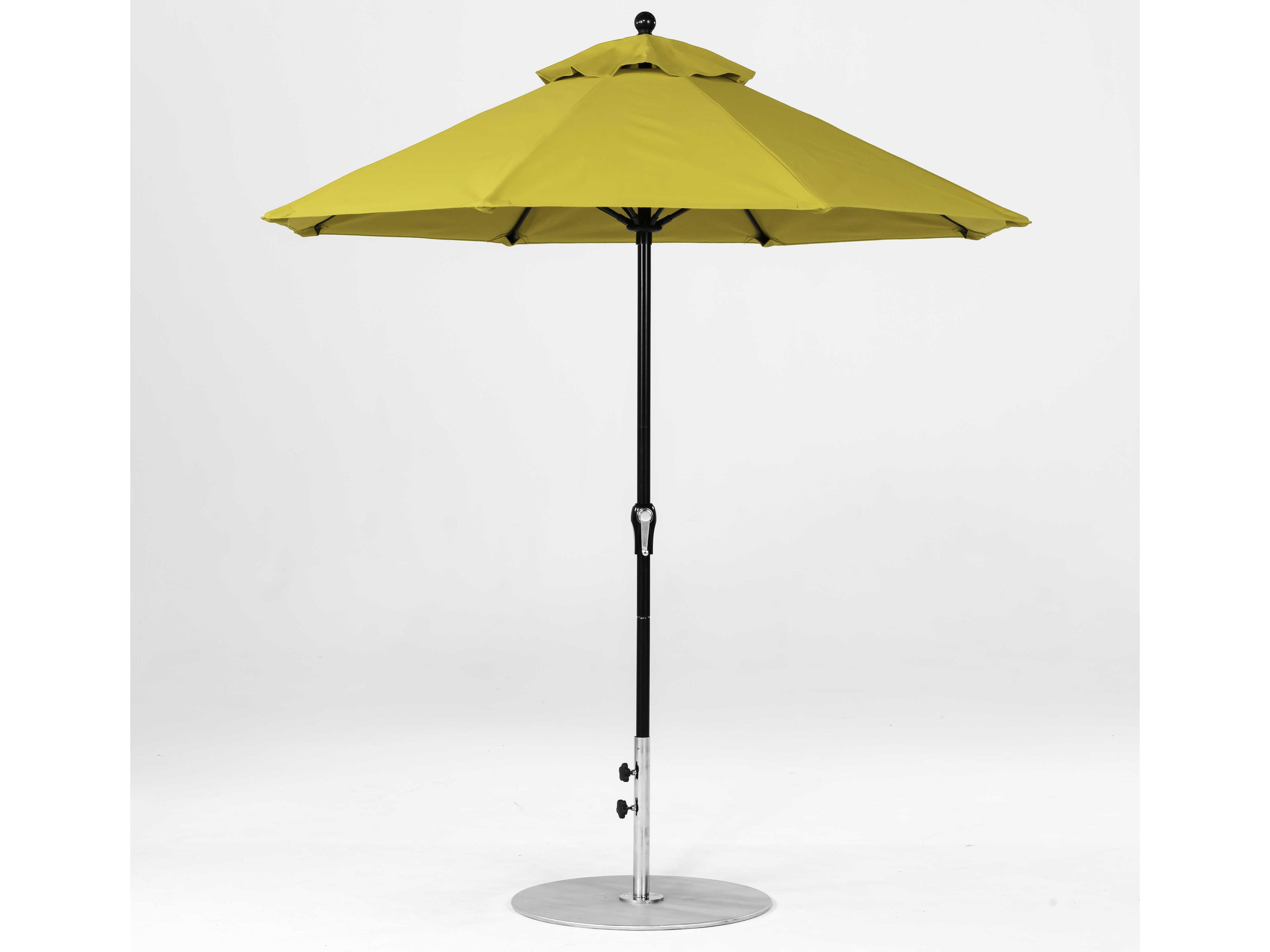 Frankford Monterey Custom Market Fiberglass 7.5 Foot Octagon Crank Patio Umbrella