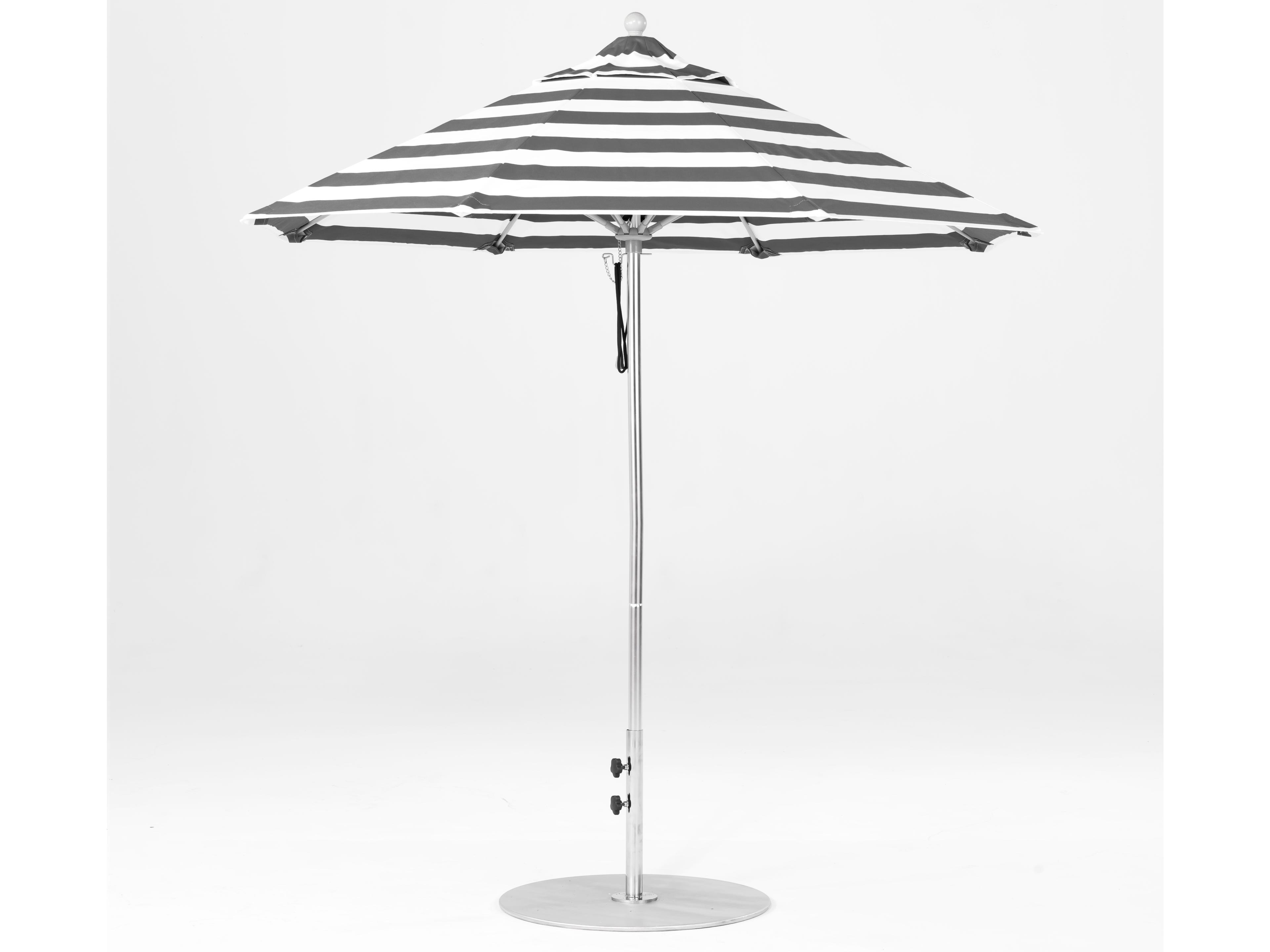 Frankford Patio Umbrellas Monterey 7.5 Octagon Pulley Lift Patio Umbrella - Nonstocked Stripe