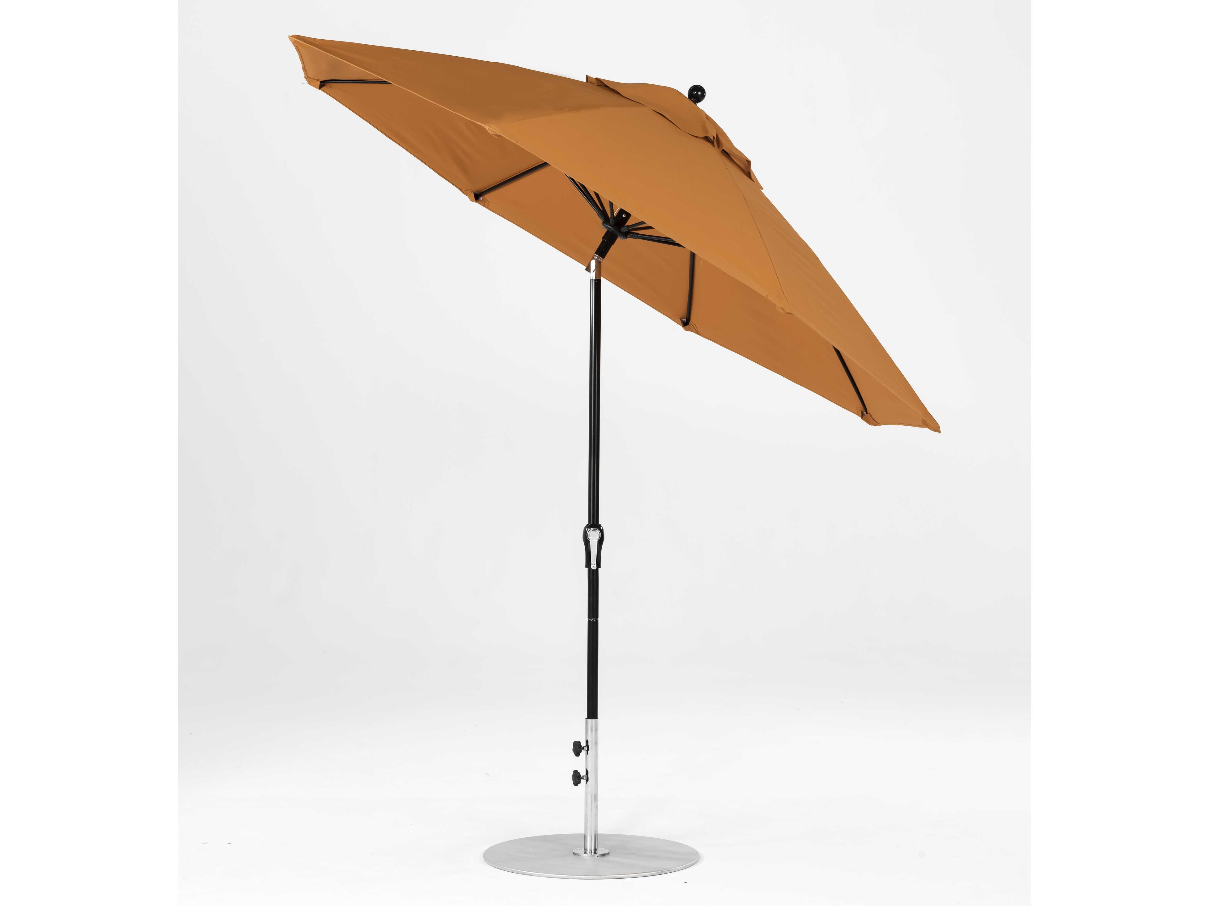 Frankford Monterey Custom Market Fiberglass 9 Foot Octagon Crank Auto Tilt Outdoor Patio Umbrella