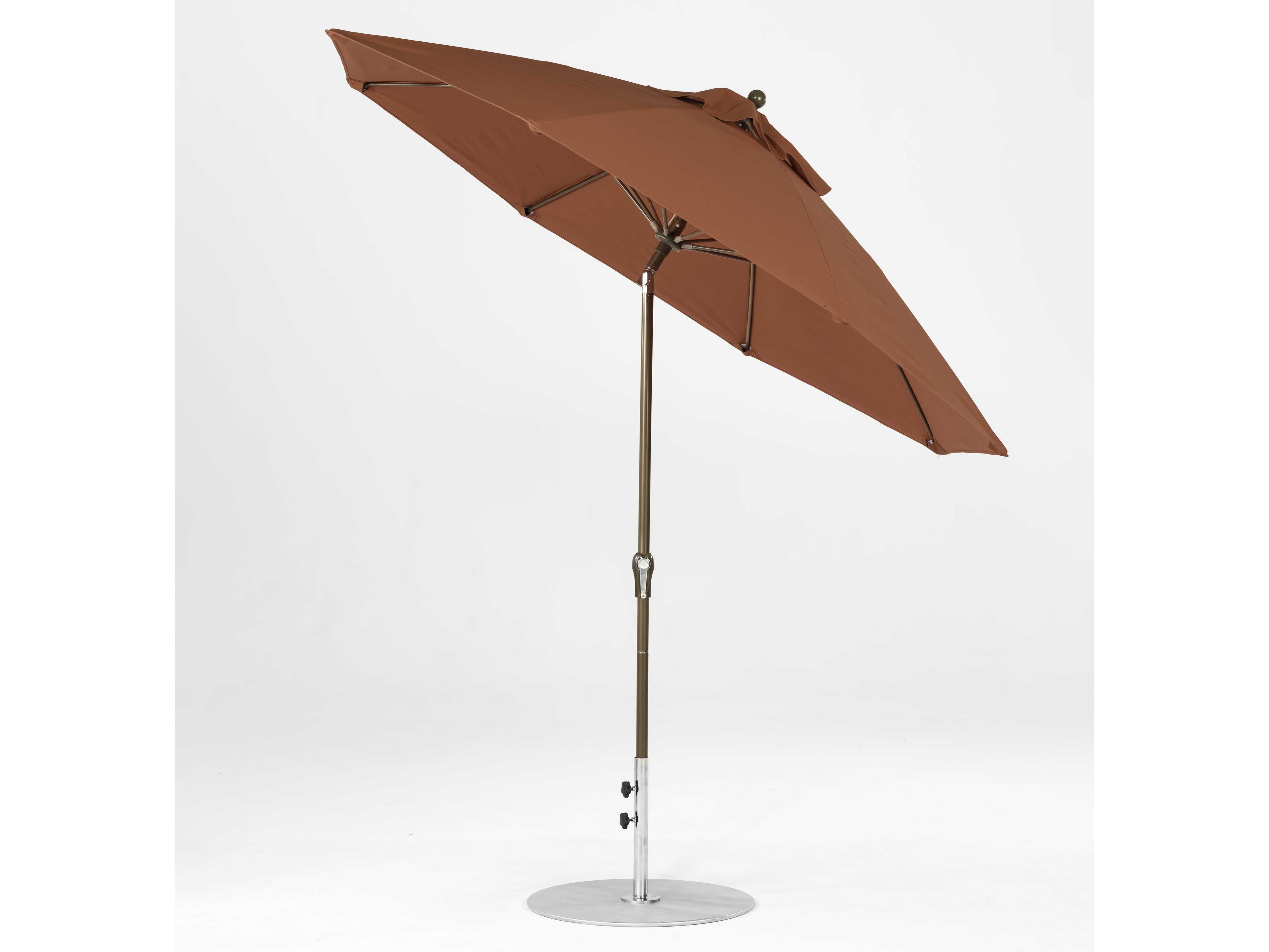 Frankford Monterey Custom Market Fiberglass 9 Foot Octagon Crank Auto Tilt Outdoor Patio Umbrella