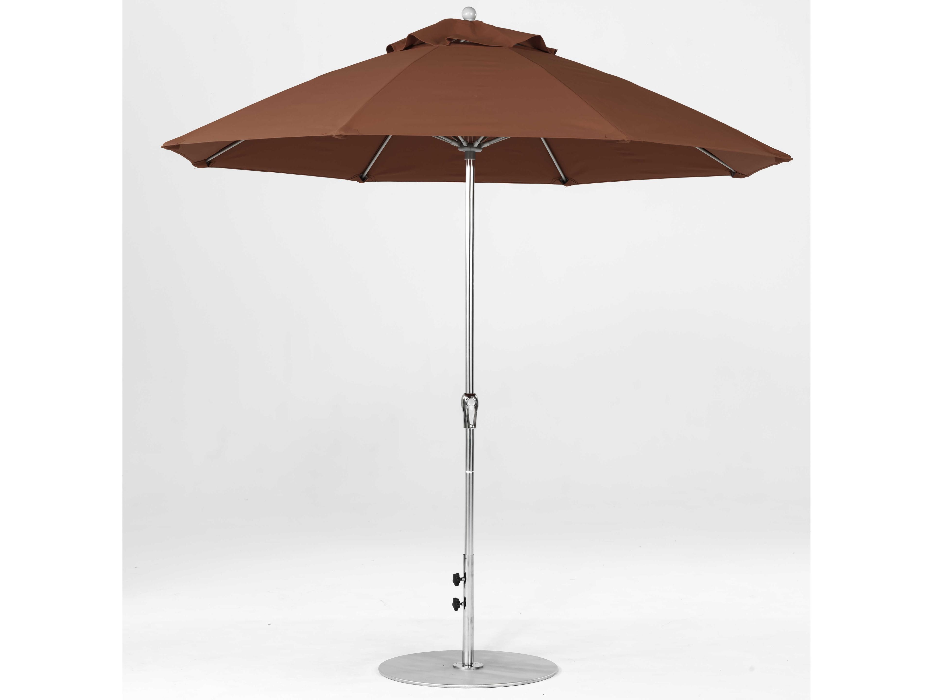 Frankford Quick Ship Monterey Market Fiberglass 9 Foot Octagon Crank Non Tilt Outdoor Umbrella