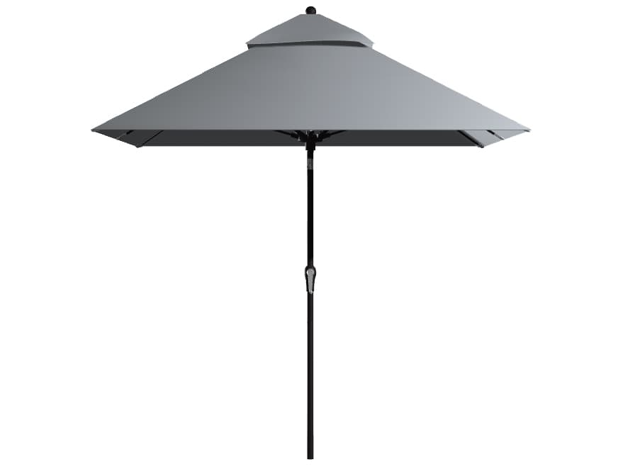 Frankford Outdoor Umbrellas Monterey Custom Fiberglass Market 8 x 10 Foot Rectangular Crank Auto Tilt Outdoor Umbrella
