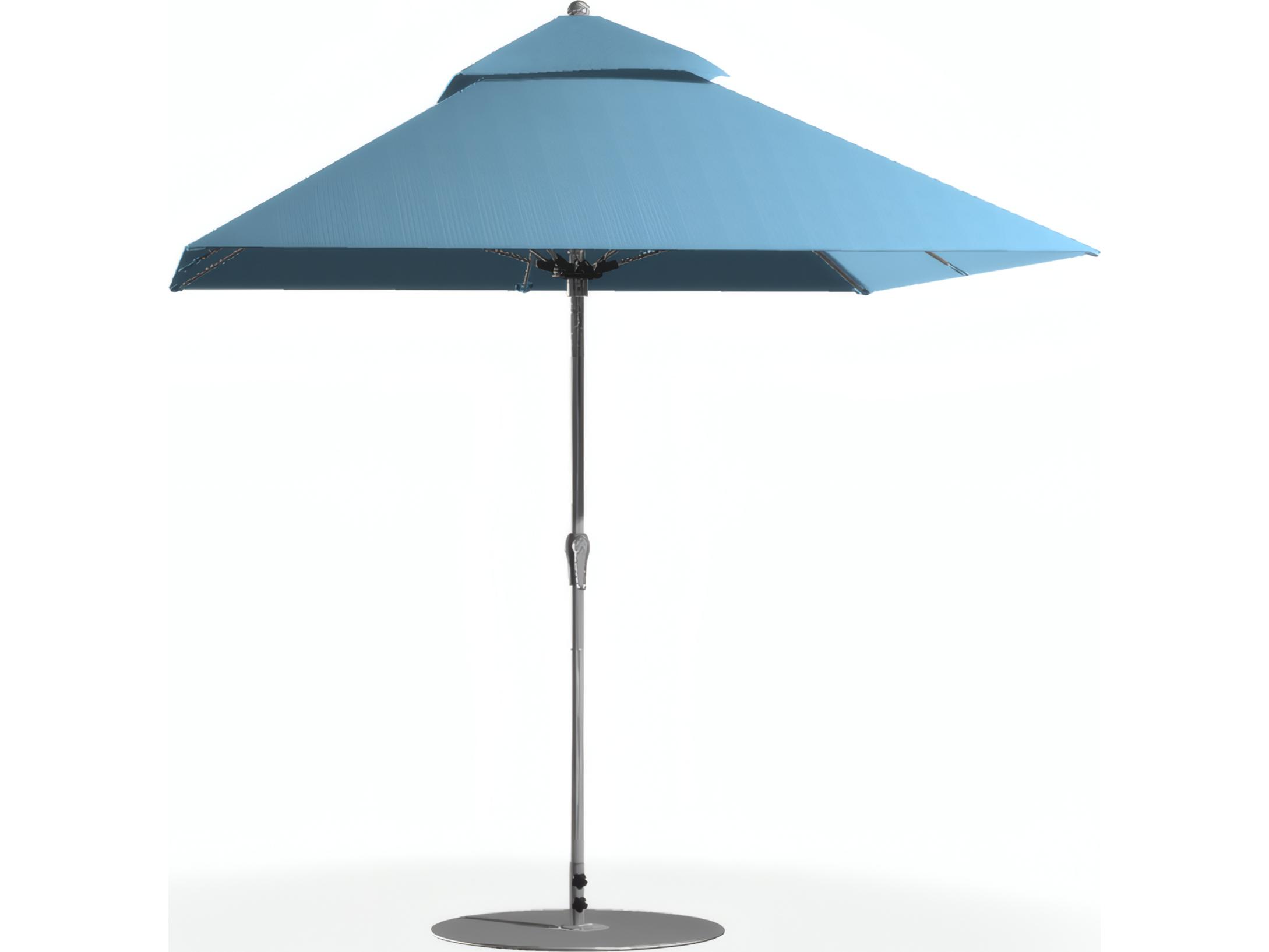 Frankford Umbrellas Monterey Fiberglass 11" x 8.5" Rectangular Patio Umbrella