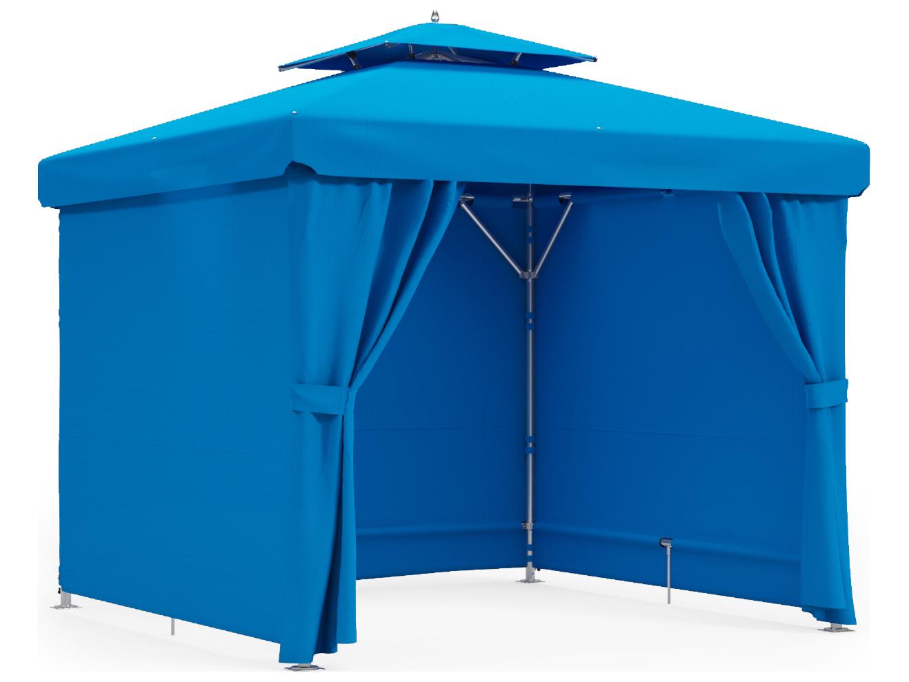 Frankford Umbrellas Marella Aluminum 10" Square Luxury Cabana