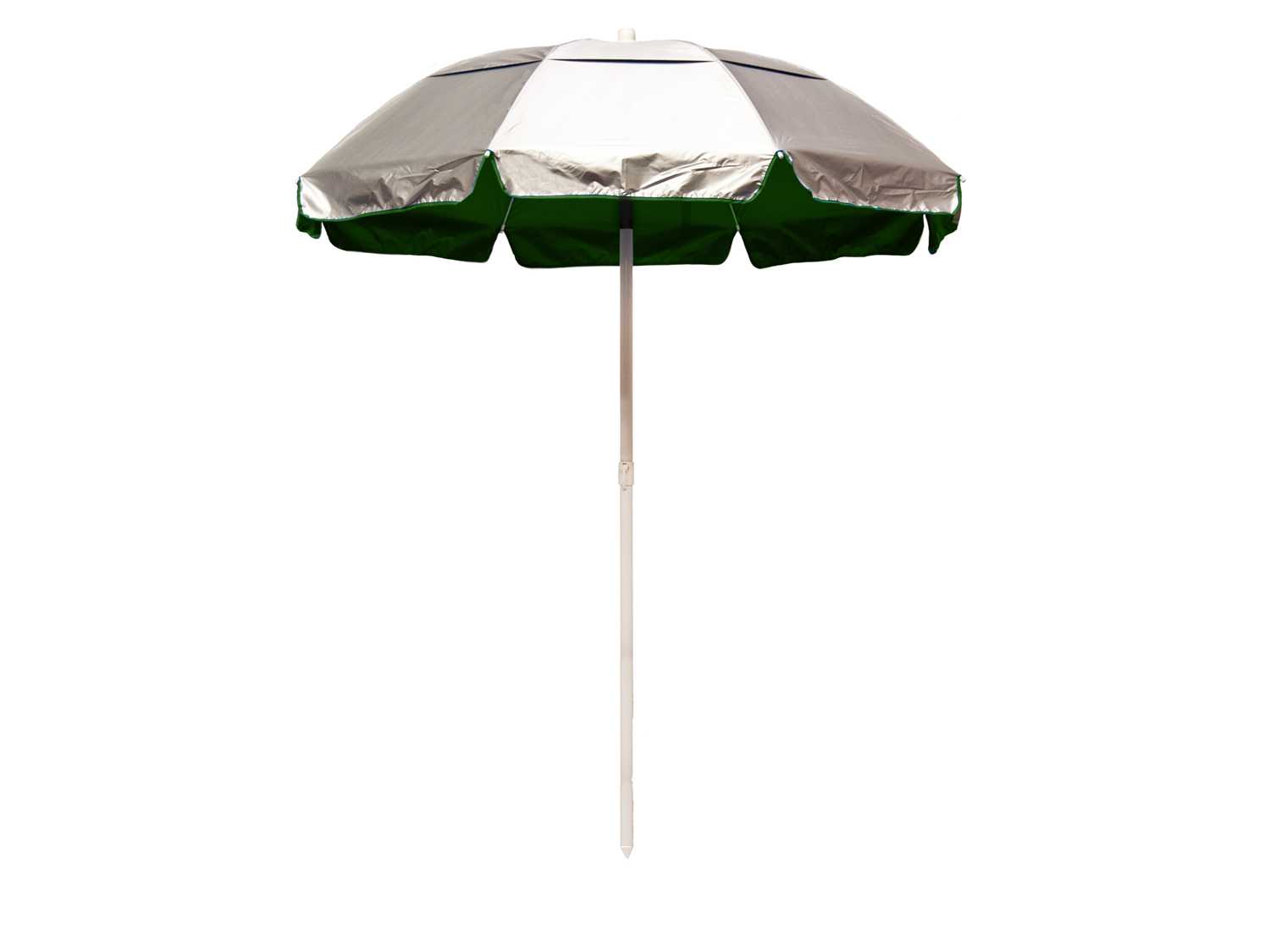 Frankford Quick Ship Solar Reflective Fiberglass White 6 Foot Hexagon Manual Tilt Outdoor Umbrella