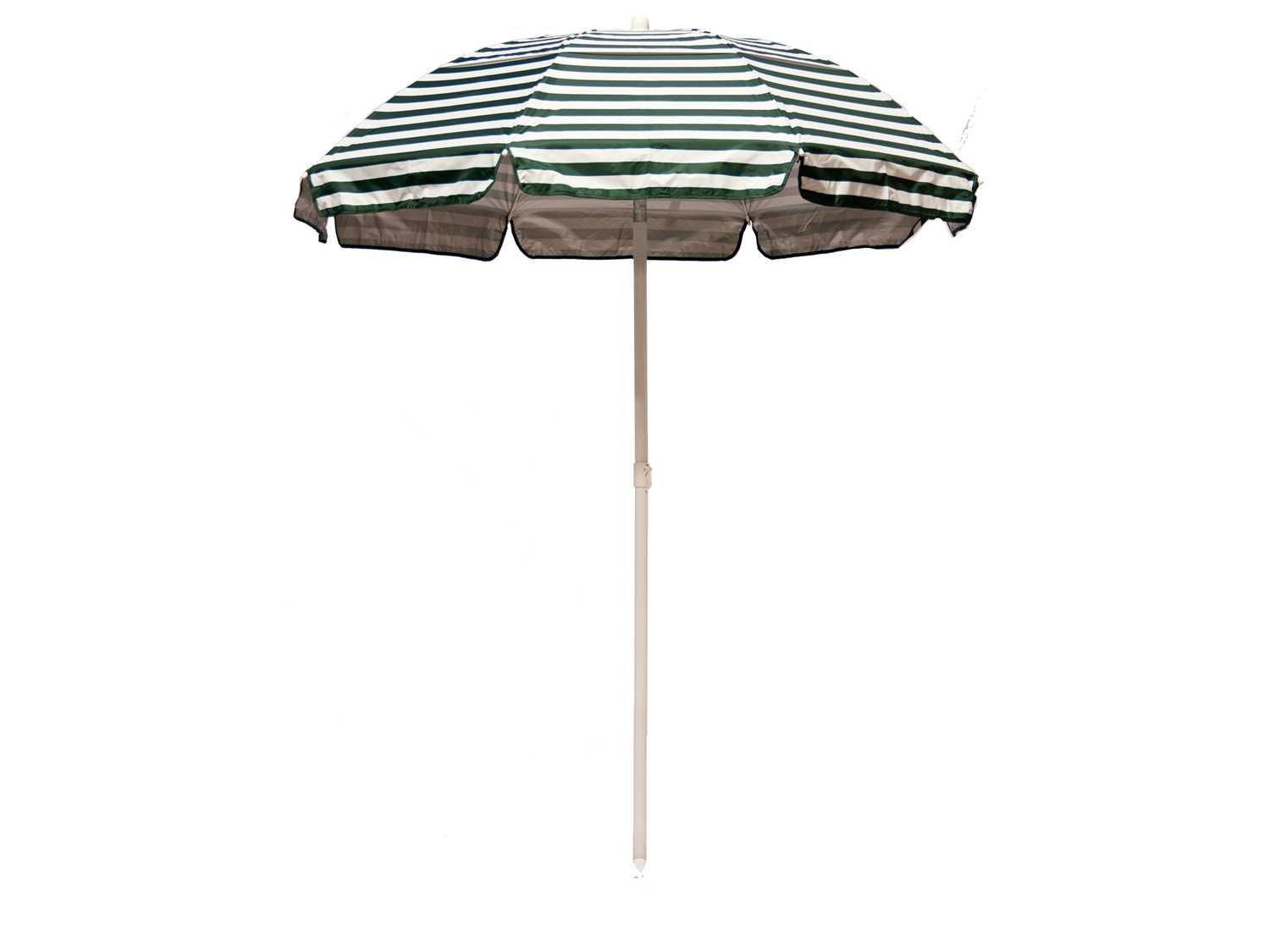 Frankford Quick Ship Solar Reflective Fiberglass White 6 Foot Hexagon Manual Tilt Outdoor Umbrella