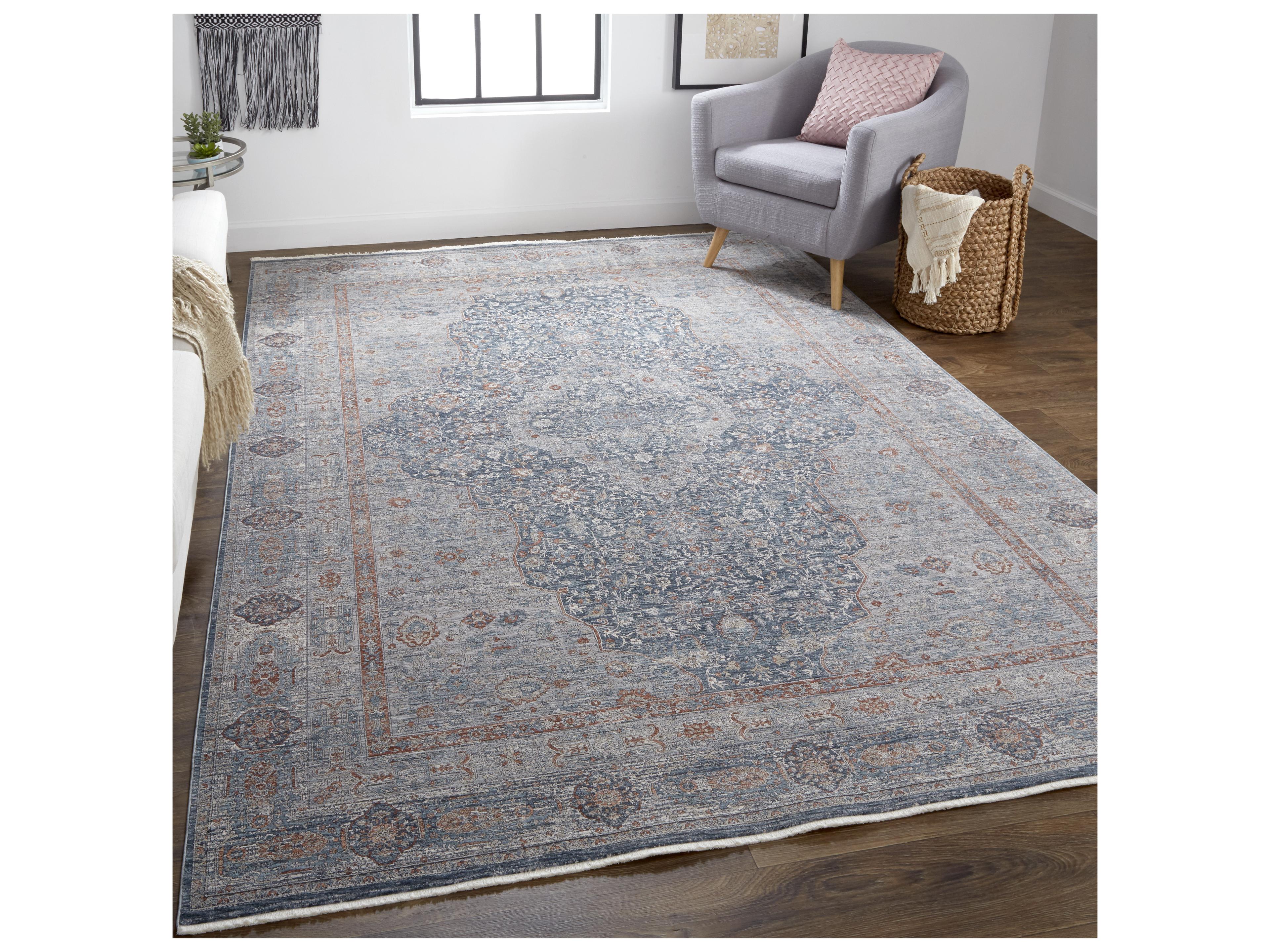 Feizy Rugs Marquette Bordered Runner Area Rug