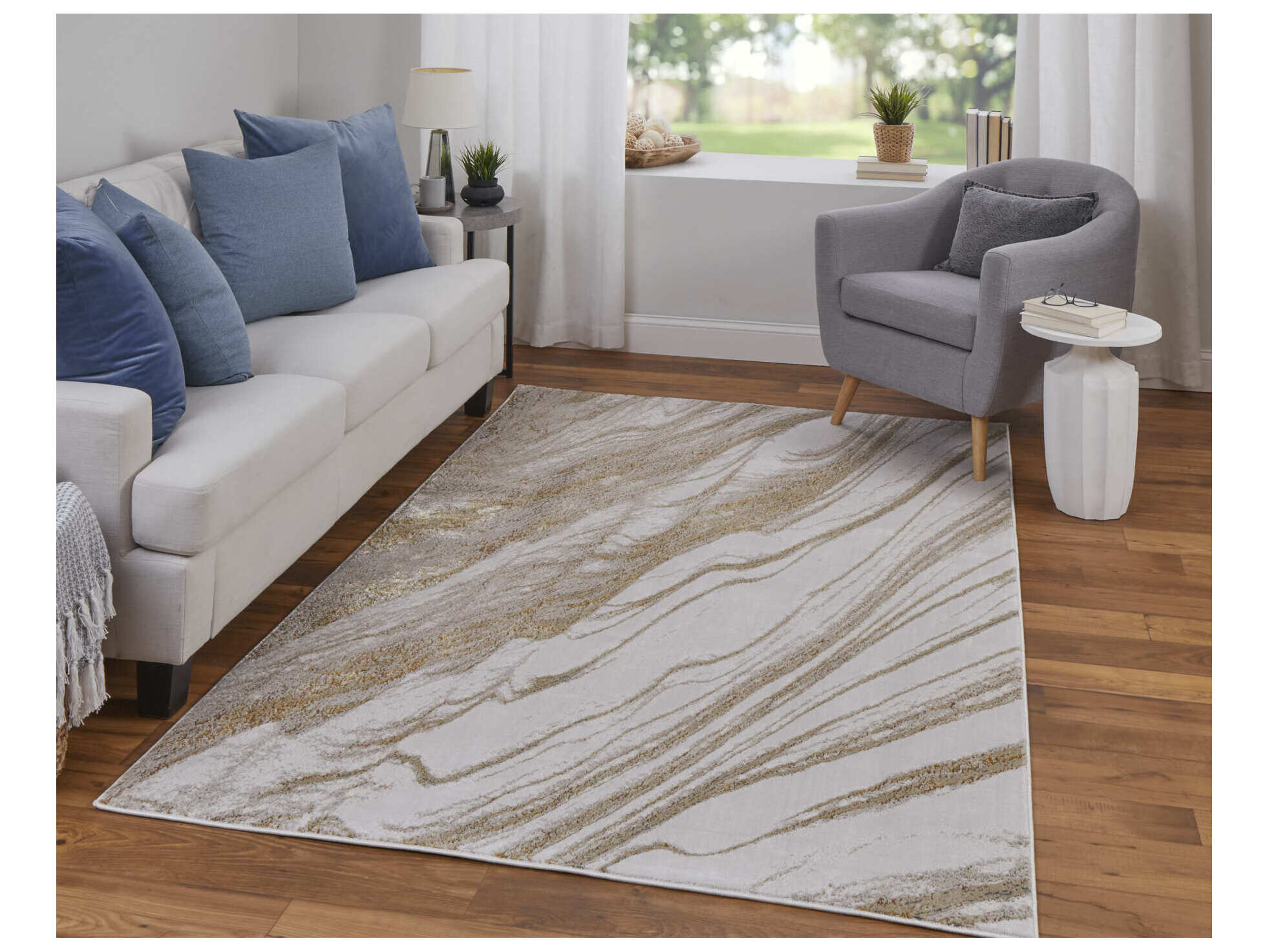 Feizy Rugs Aura Abstract Runner Area Rug