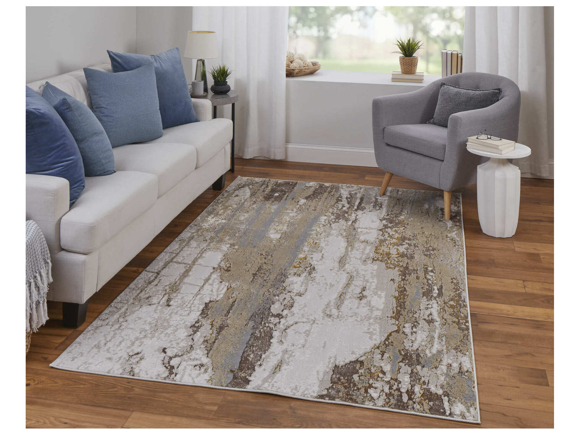 Feizy Rugs Aura Abstract Runner Area Rug