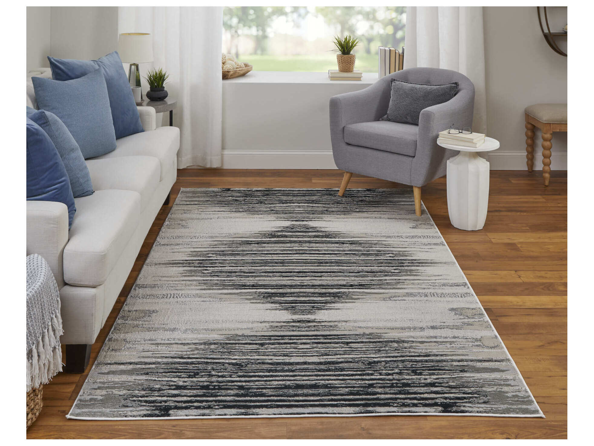Feizy Rugs Micah Geometric Runner Area Rug