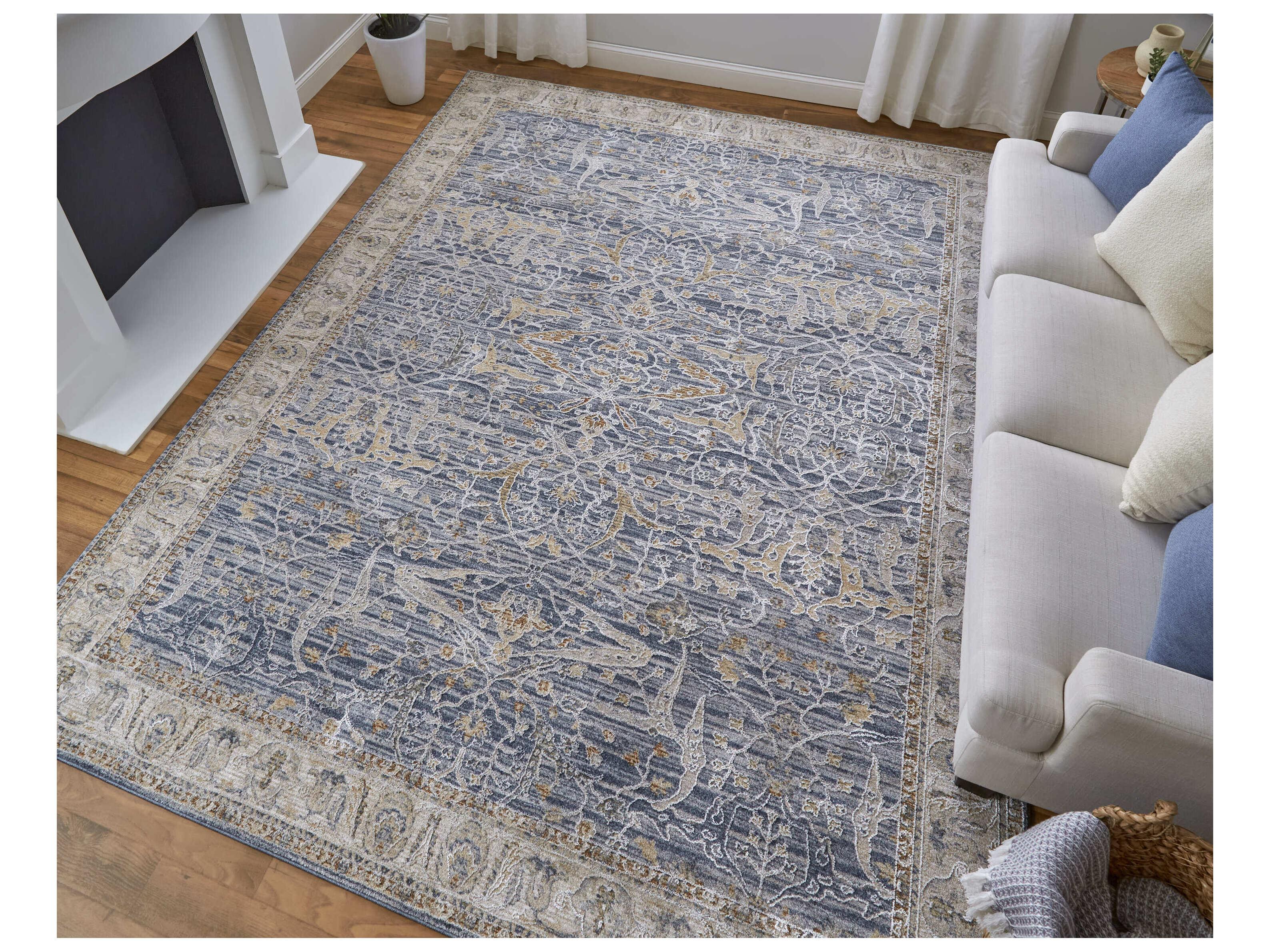 Feizy Rugs Pasha Bordered Runner Area Rug