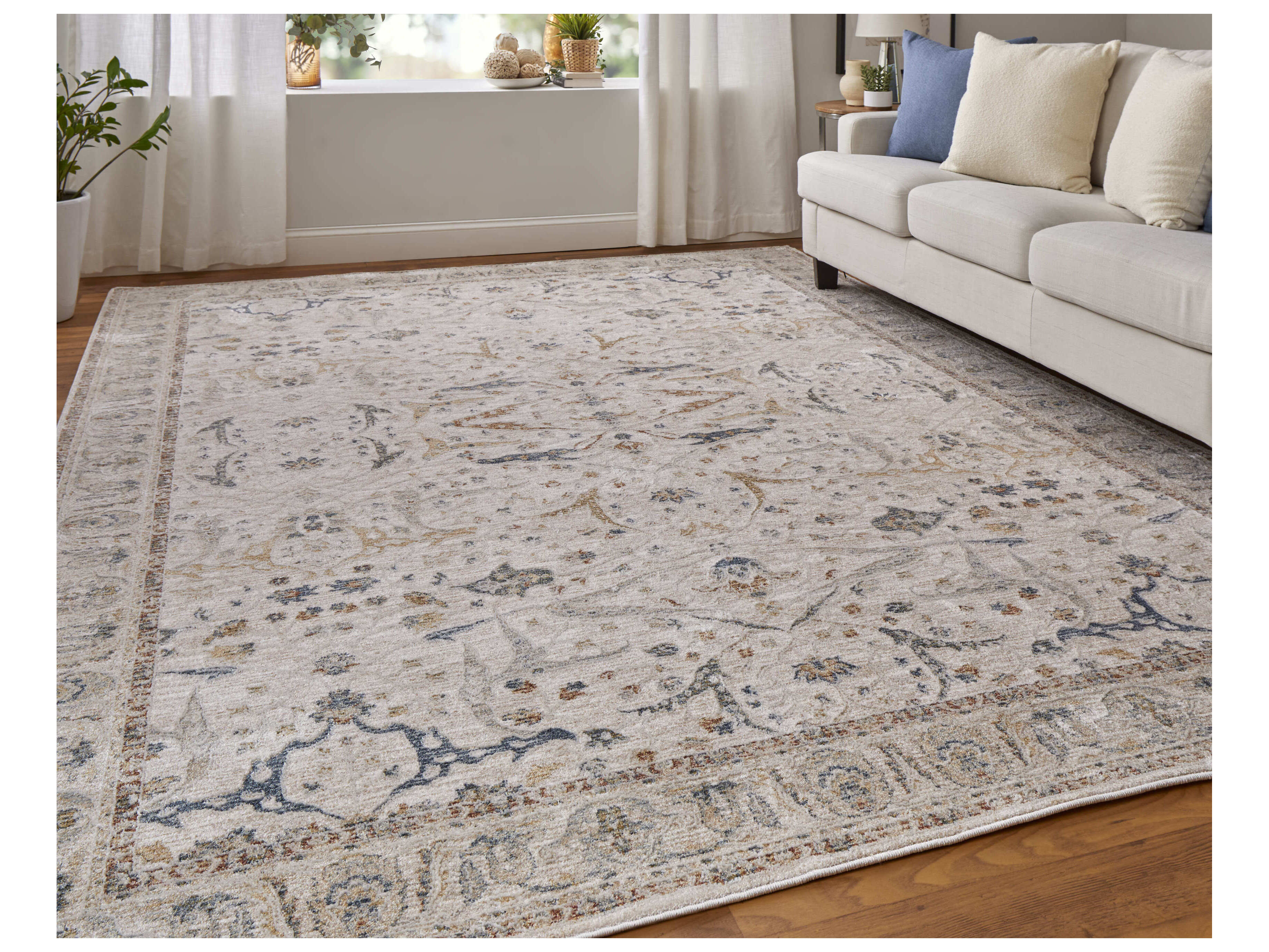 Feizy Rugs Pasha Bordered Runner Area Rug