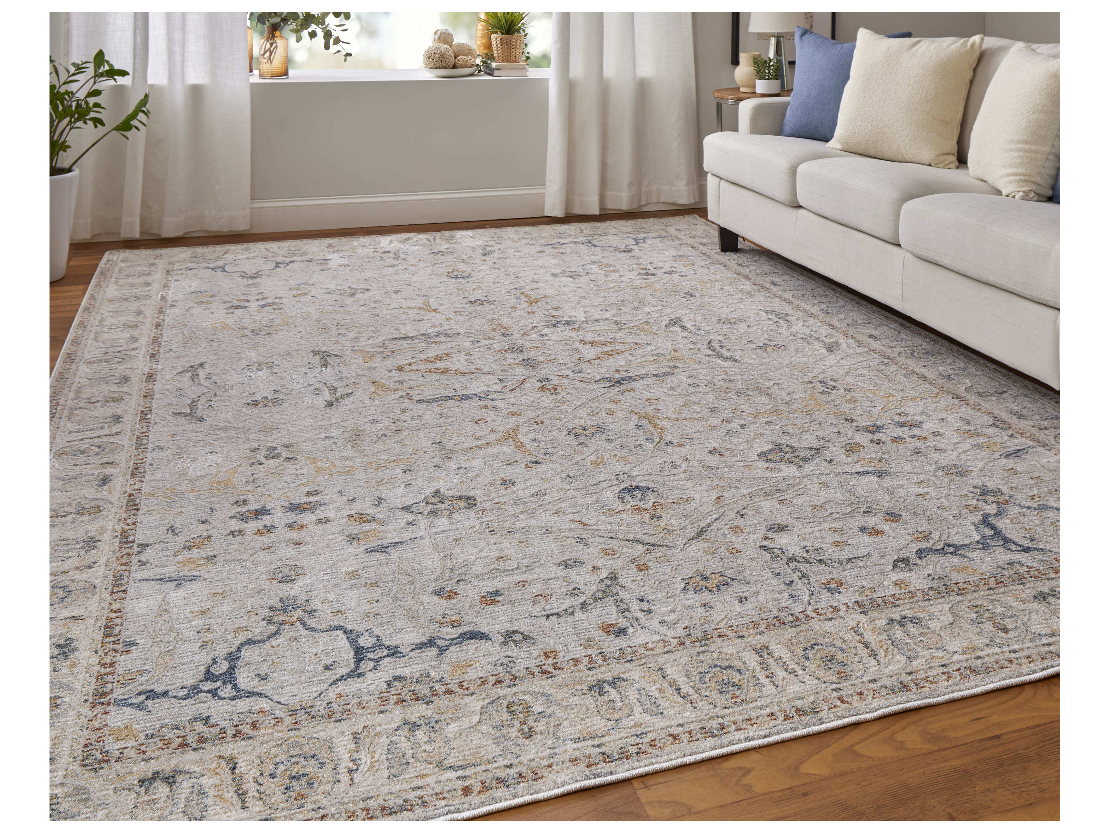 Feizy Rugs Pasha Bordered Runner Area Rug