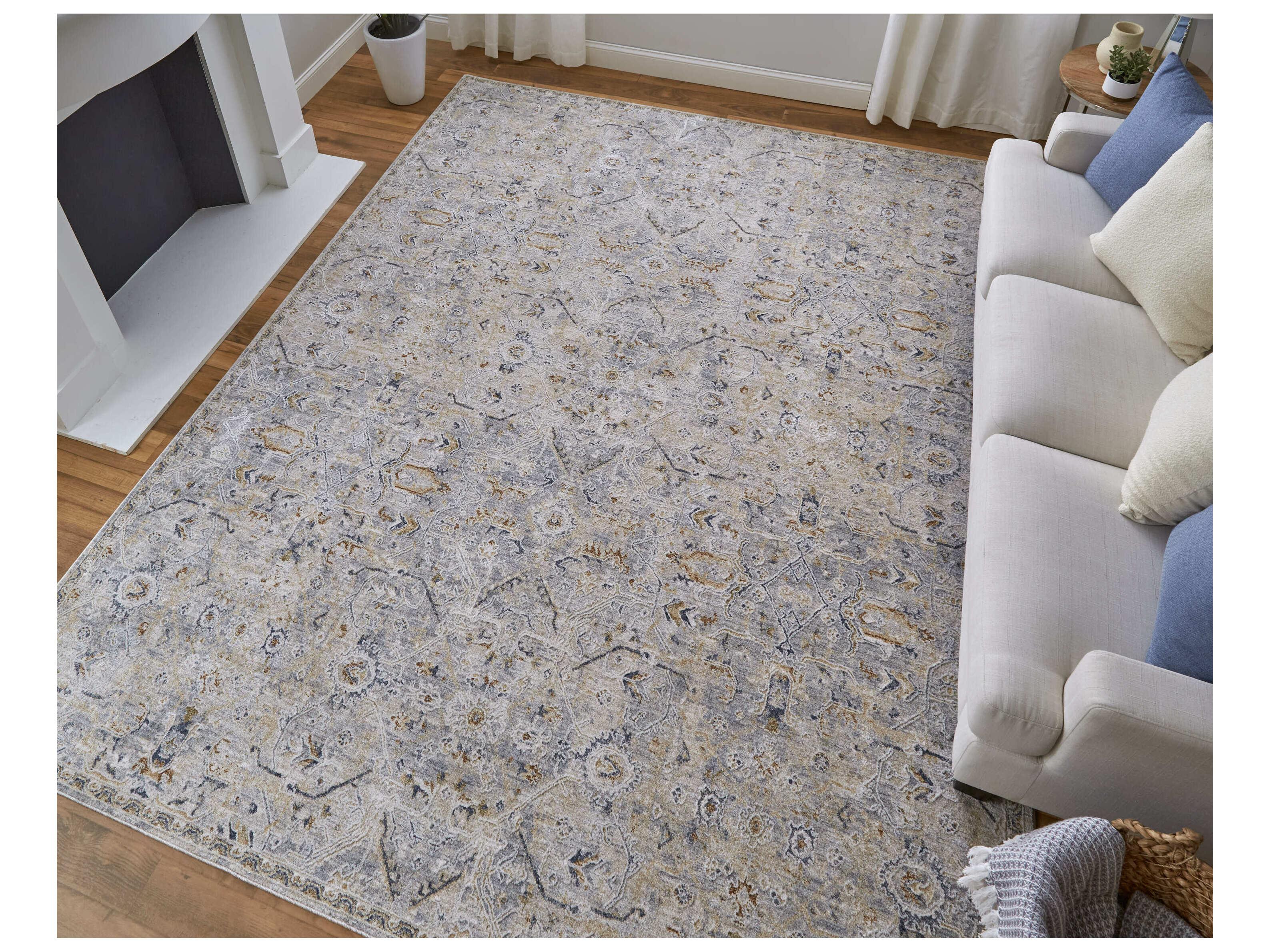 Feizy Rugs Pasha Bordered Runner Area Rug