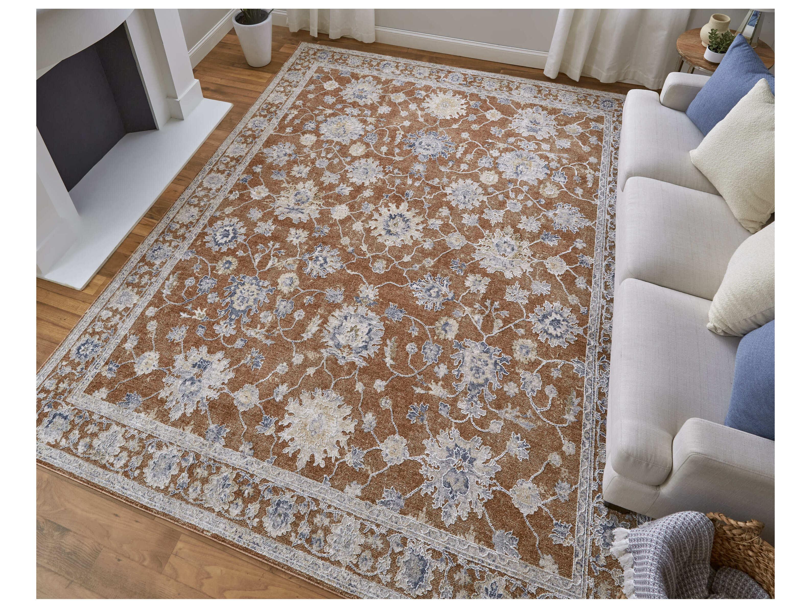 Feizy Rugs Pasha Bordered Runner Area Rug