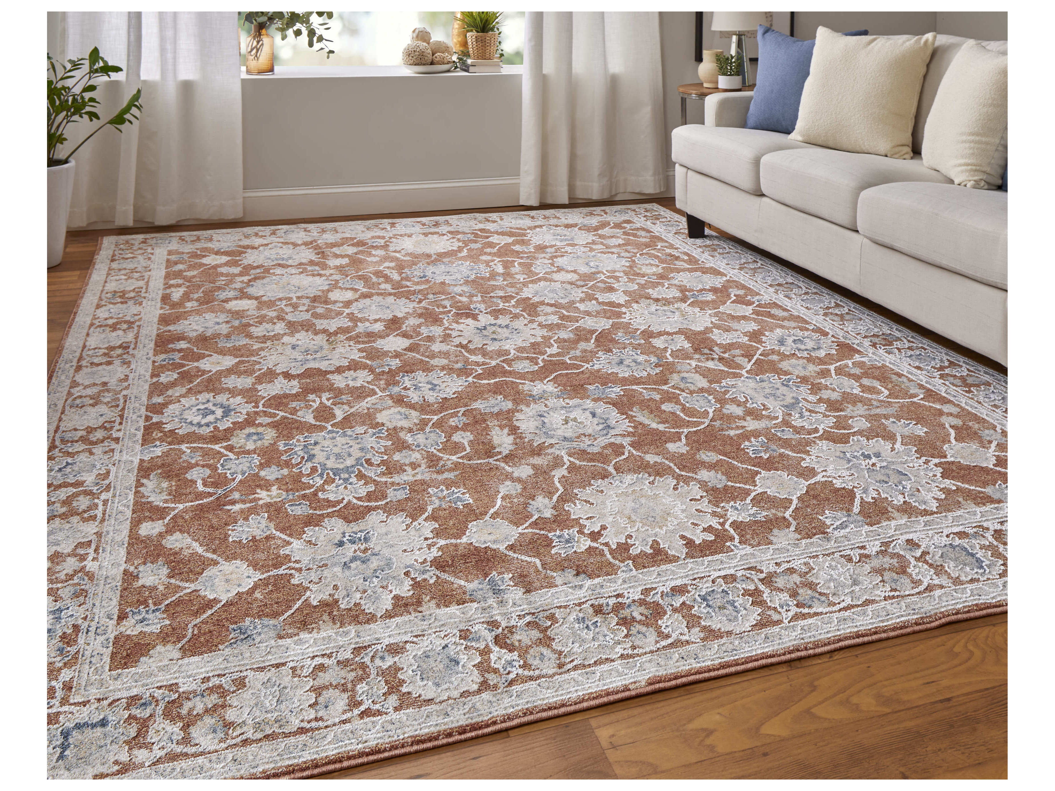 Feizy Rugs Pasha Bordered Runner Area Rug