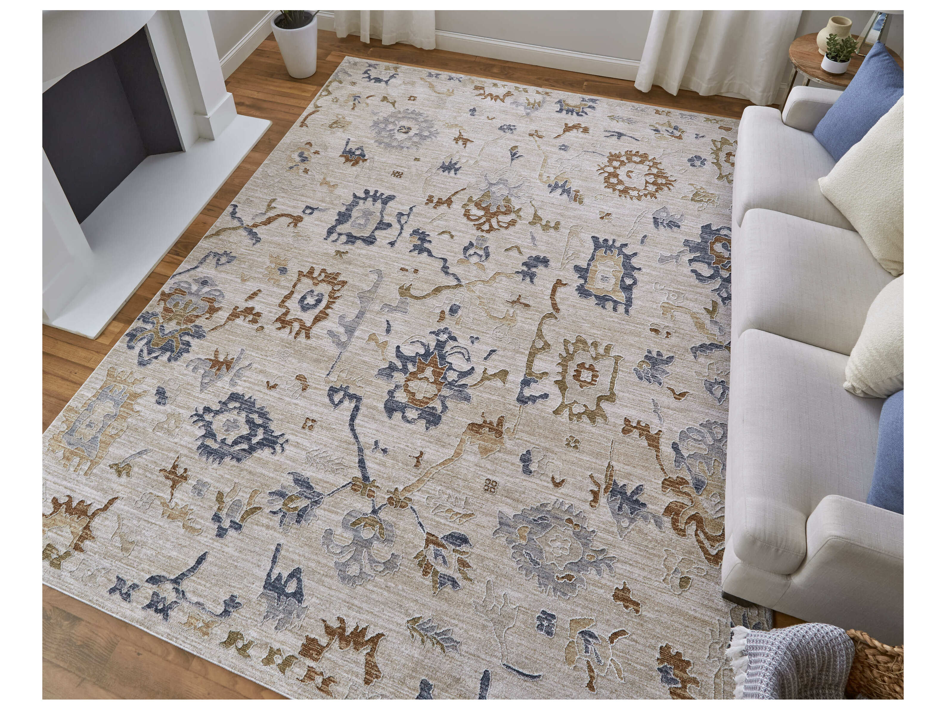 Feizy Rugs Pasha Floral Runner Area Rug