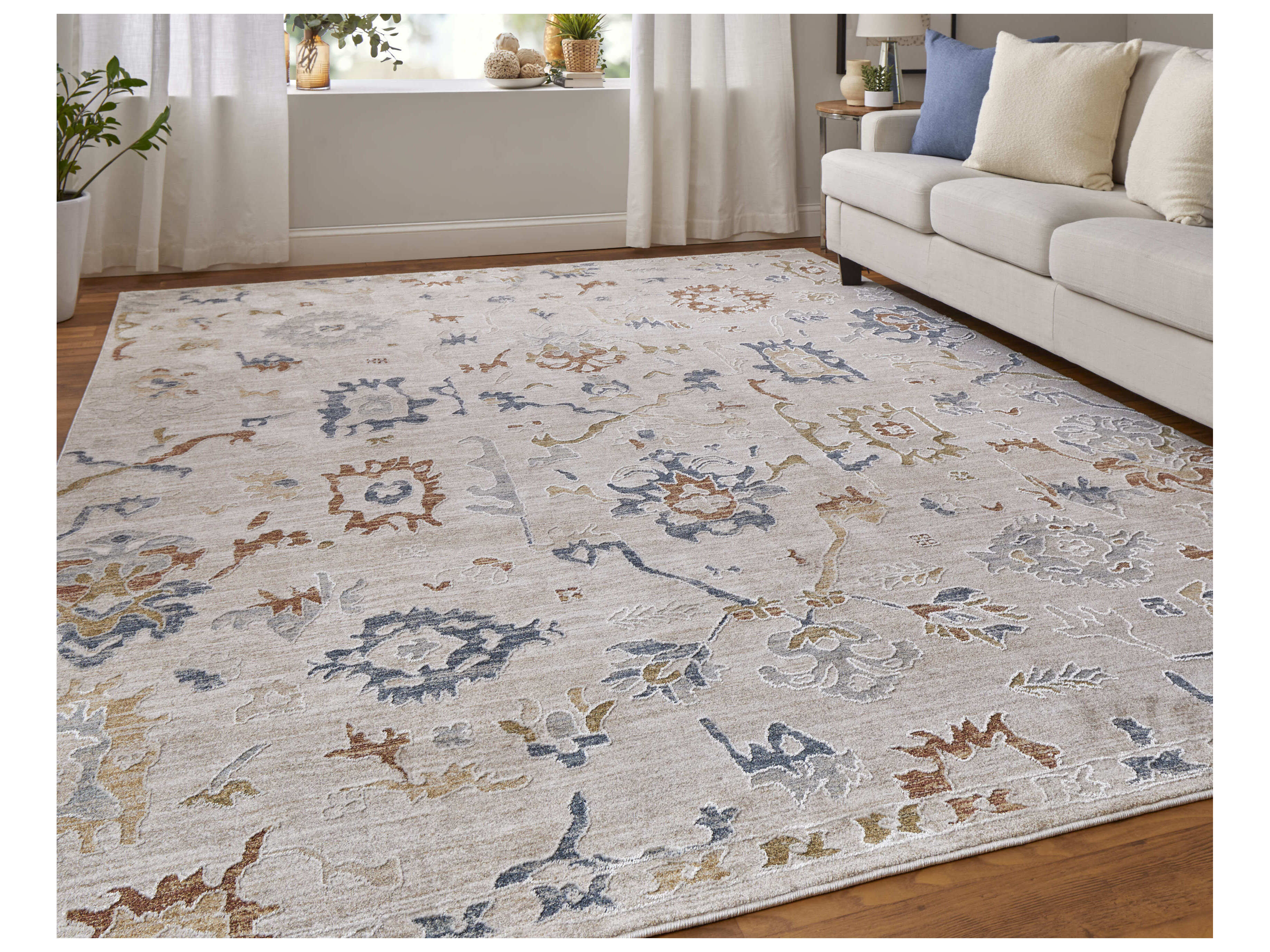 Feizy Rugs Pasha Floral Runner Area Rug