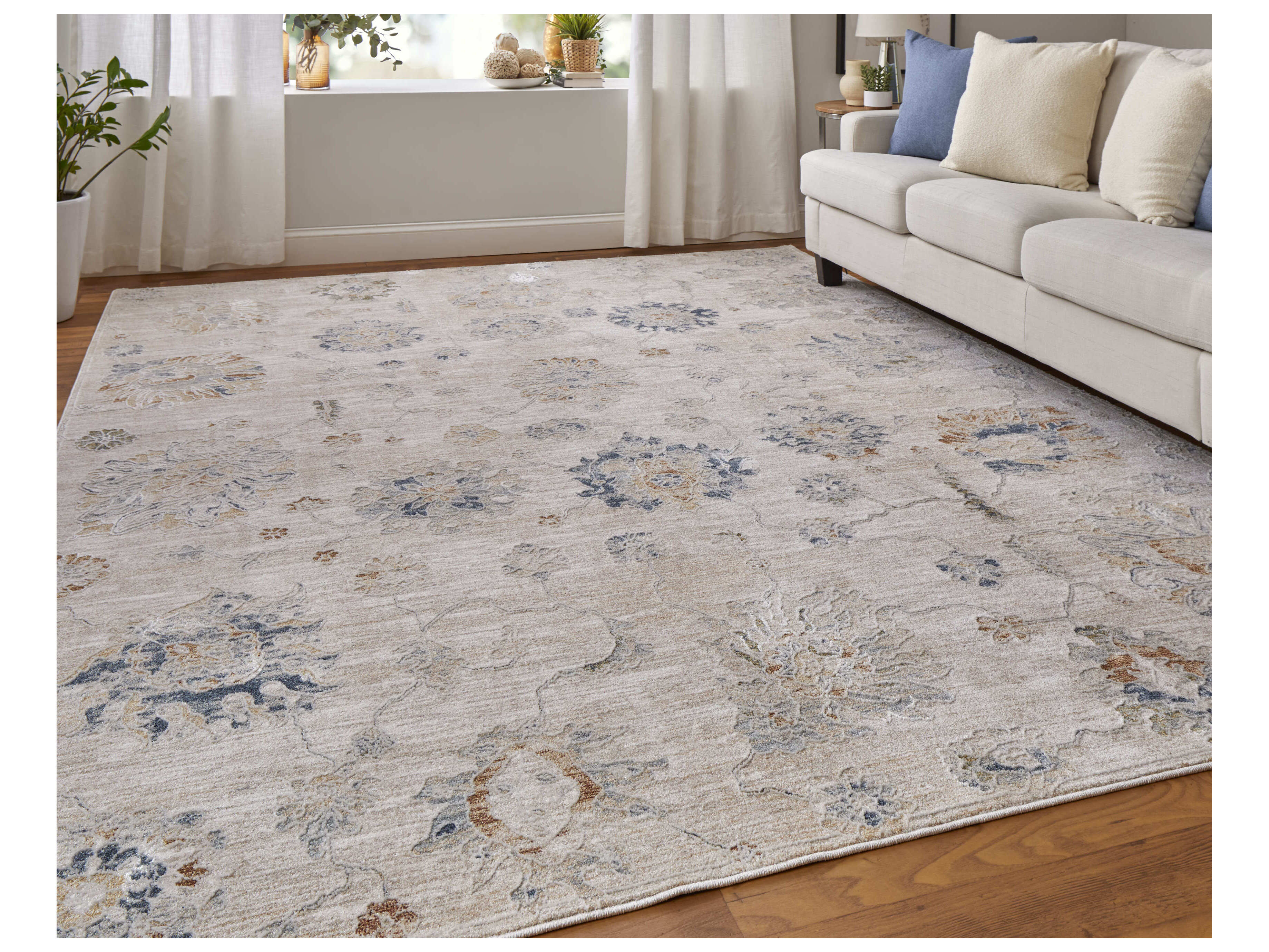 Feizy Rugs Pasha Floral Runner Area Rug