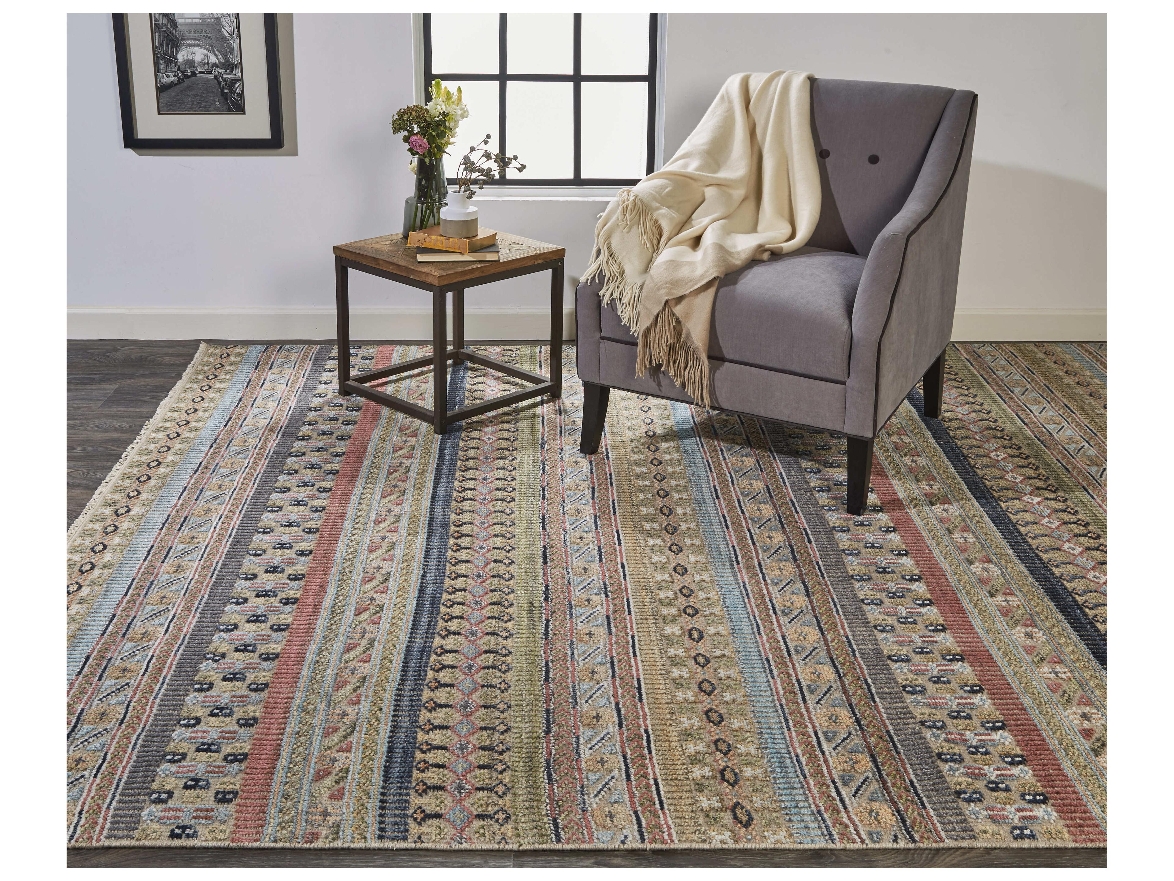 Feizy Rugs Payton Striped Runner Area Rug