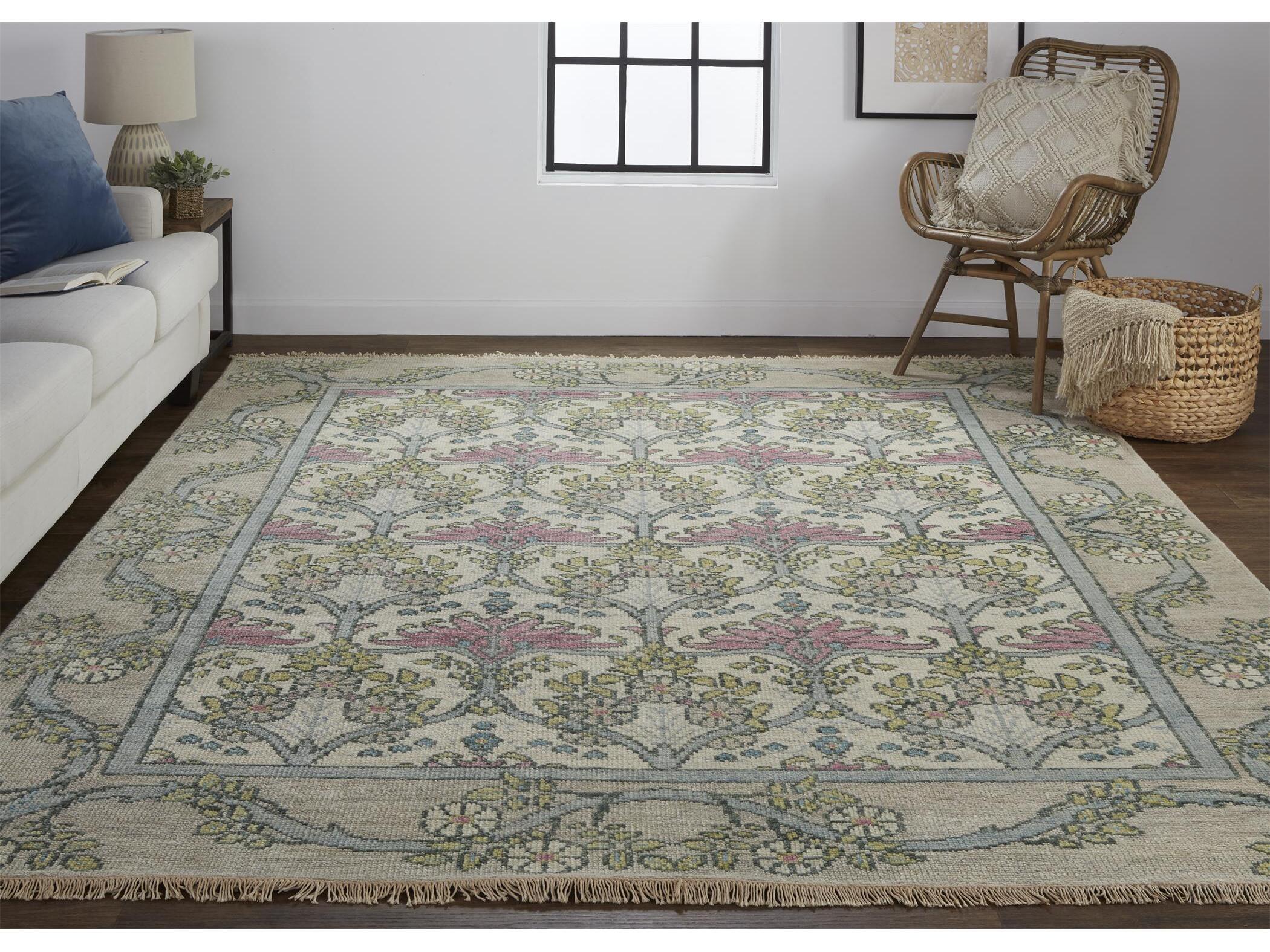 Feizy Rugs Beall Bordered Runner Area Rug