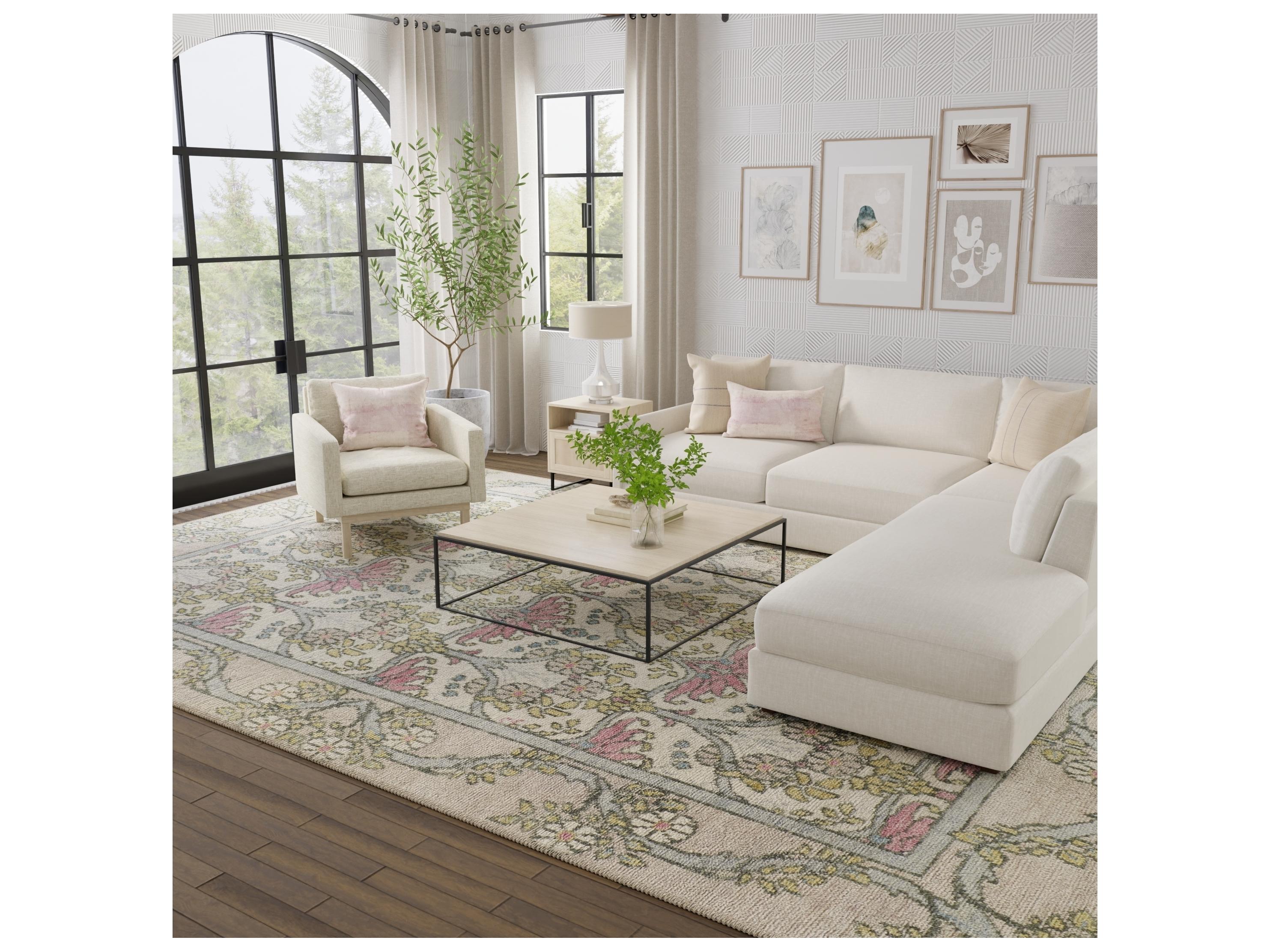 Feizy Rugs Beall Bordered Runner Area Rug
