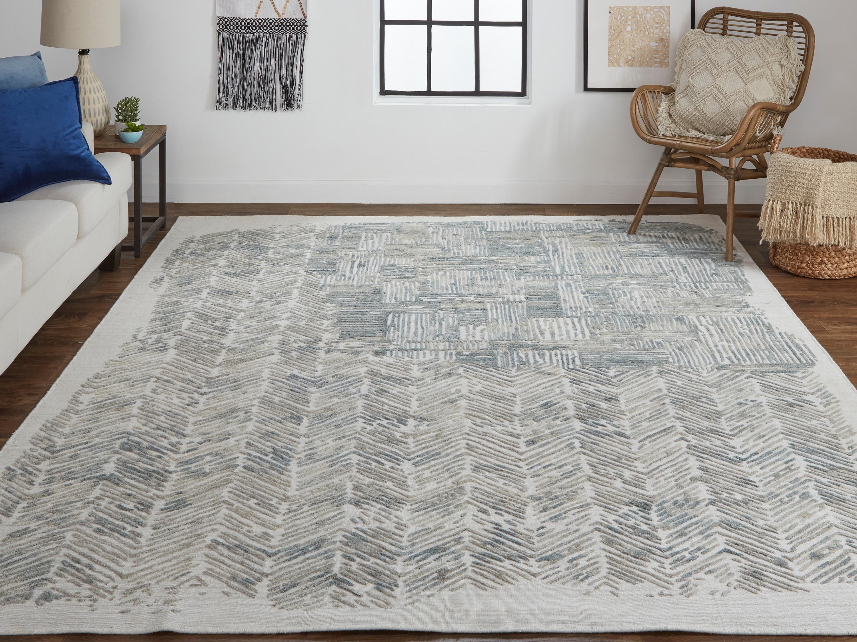 Feizy Rugs Elias Geometric Runner Area Rug