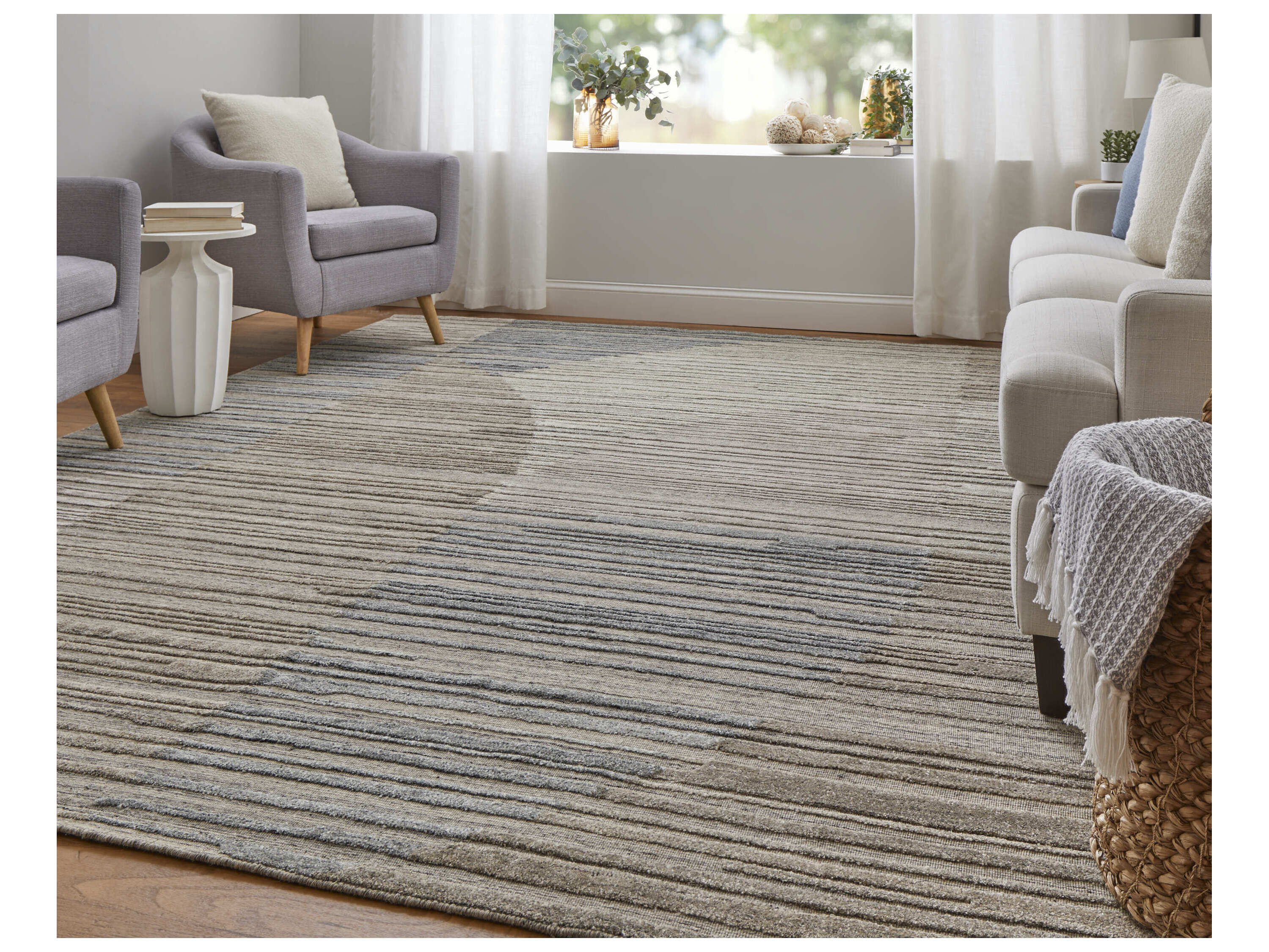 Feizy Rugs Elias Abstract Runner Area Rug