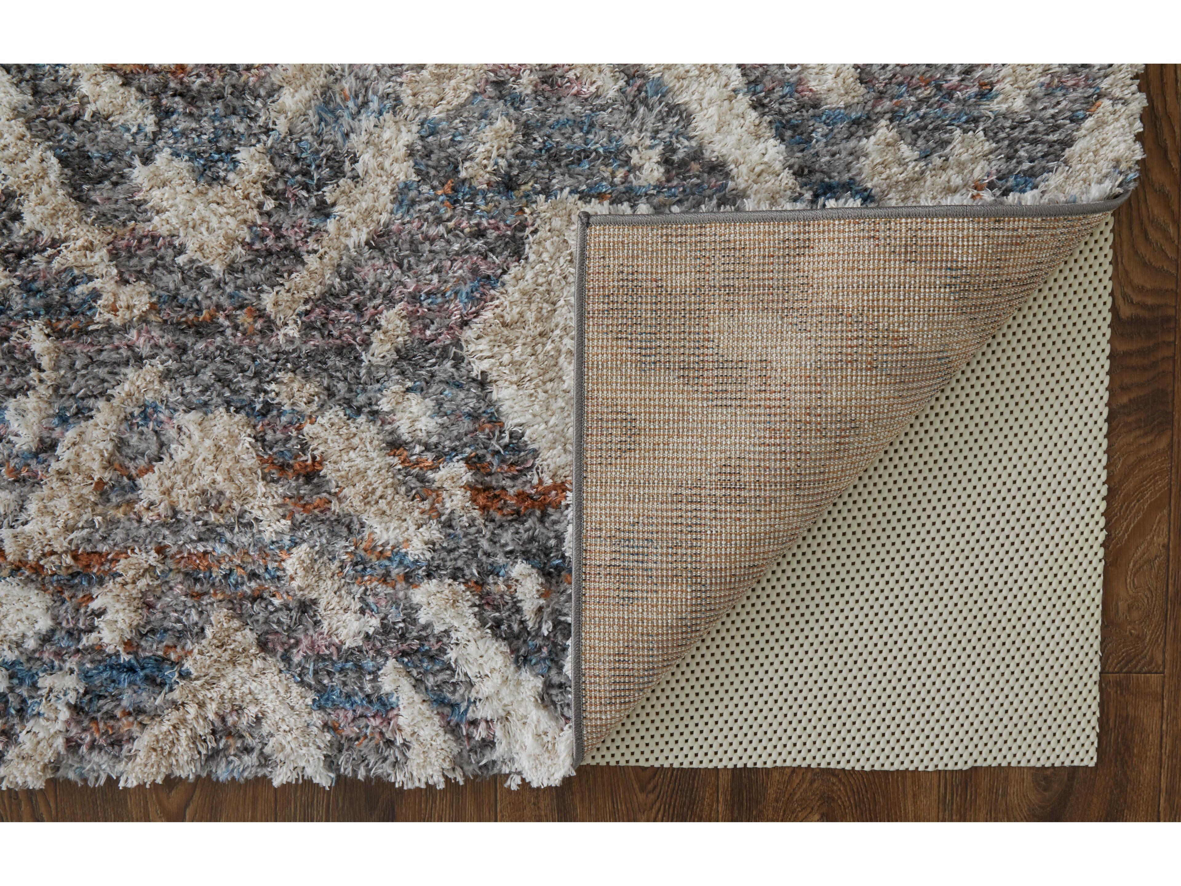 Feizy Rugs Mynka Shag Geometric Runner Area Rug