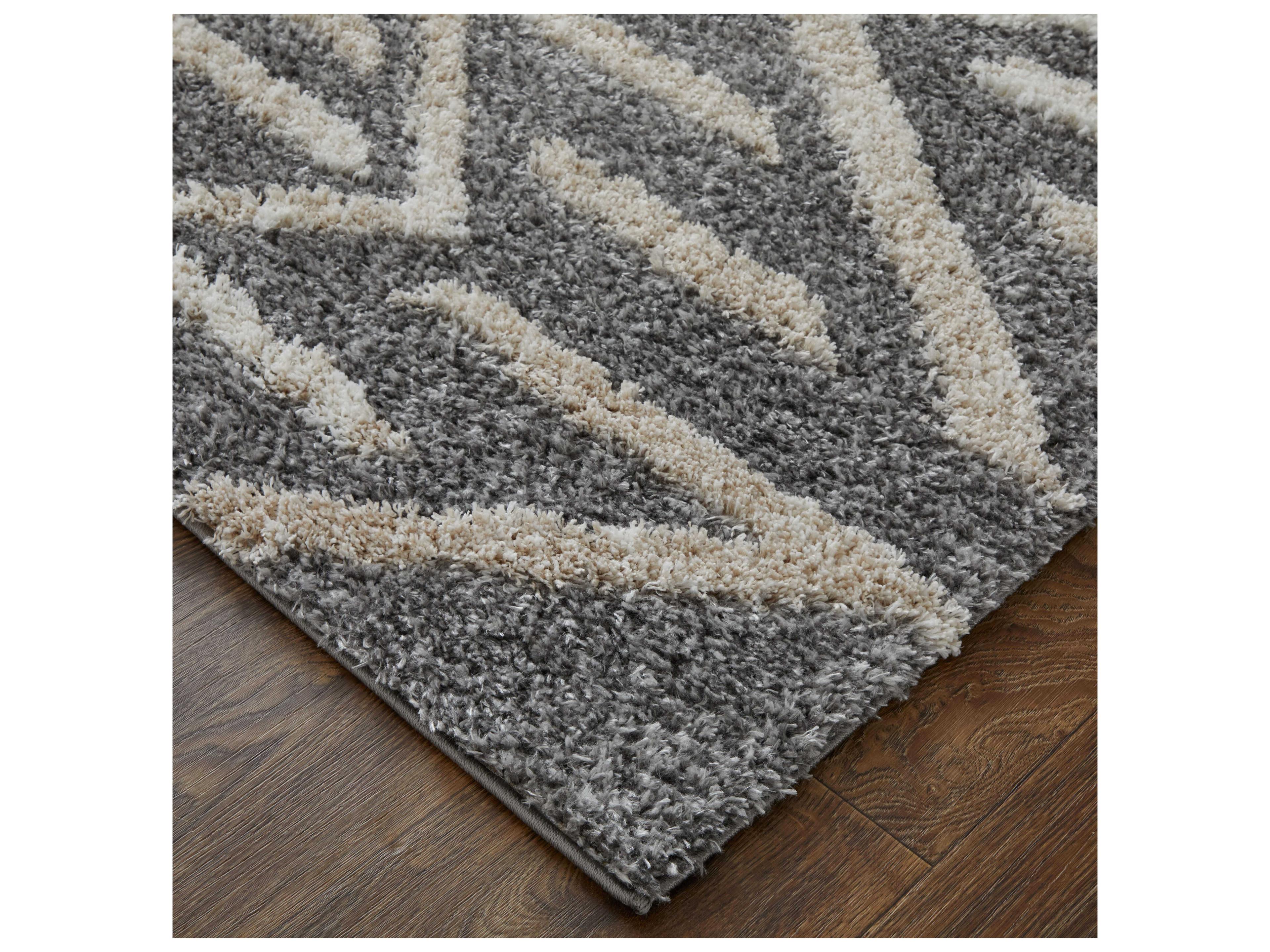 Feizy Rugs Mynka Shag Geometric Area Rug
