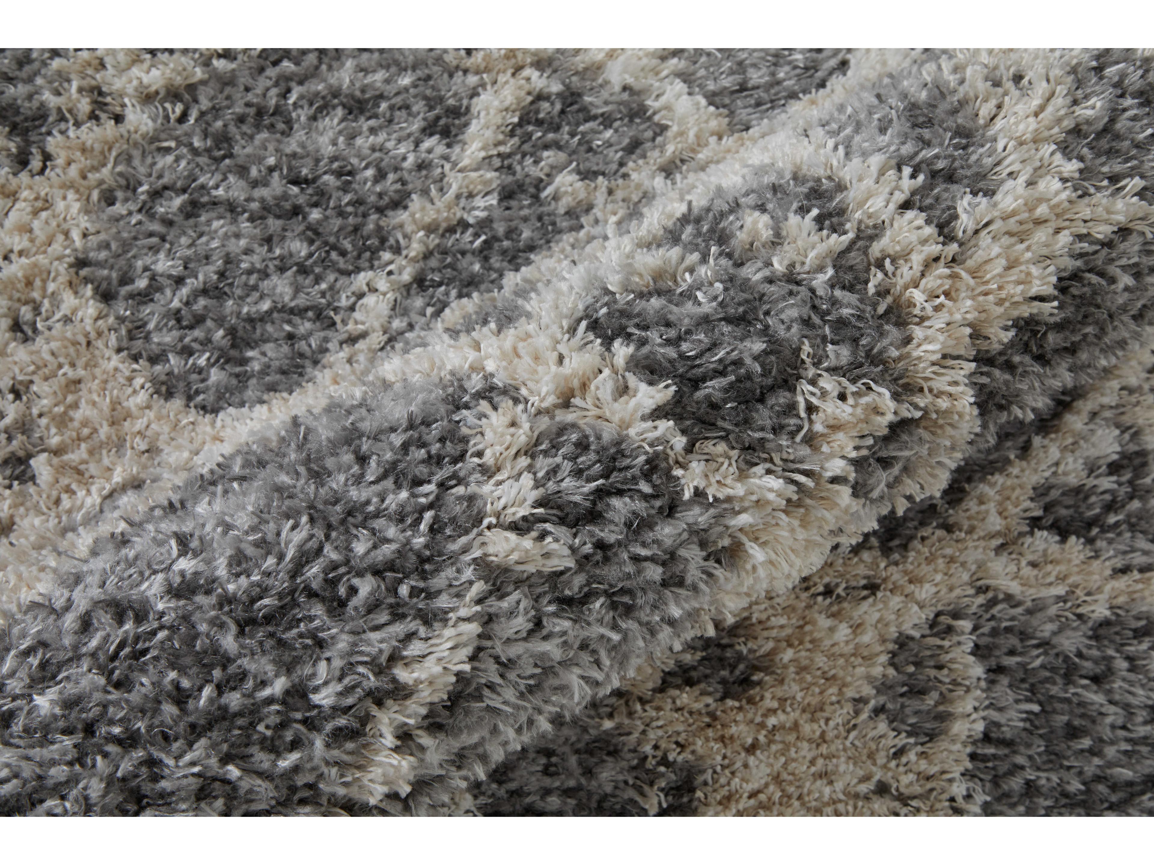 Feizy Rugs Mynka Shag Abstract Runner Area Rug