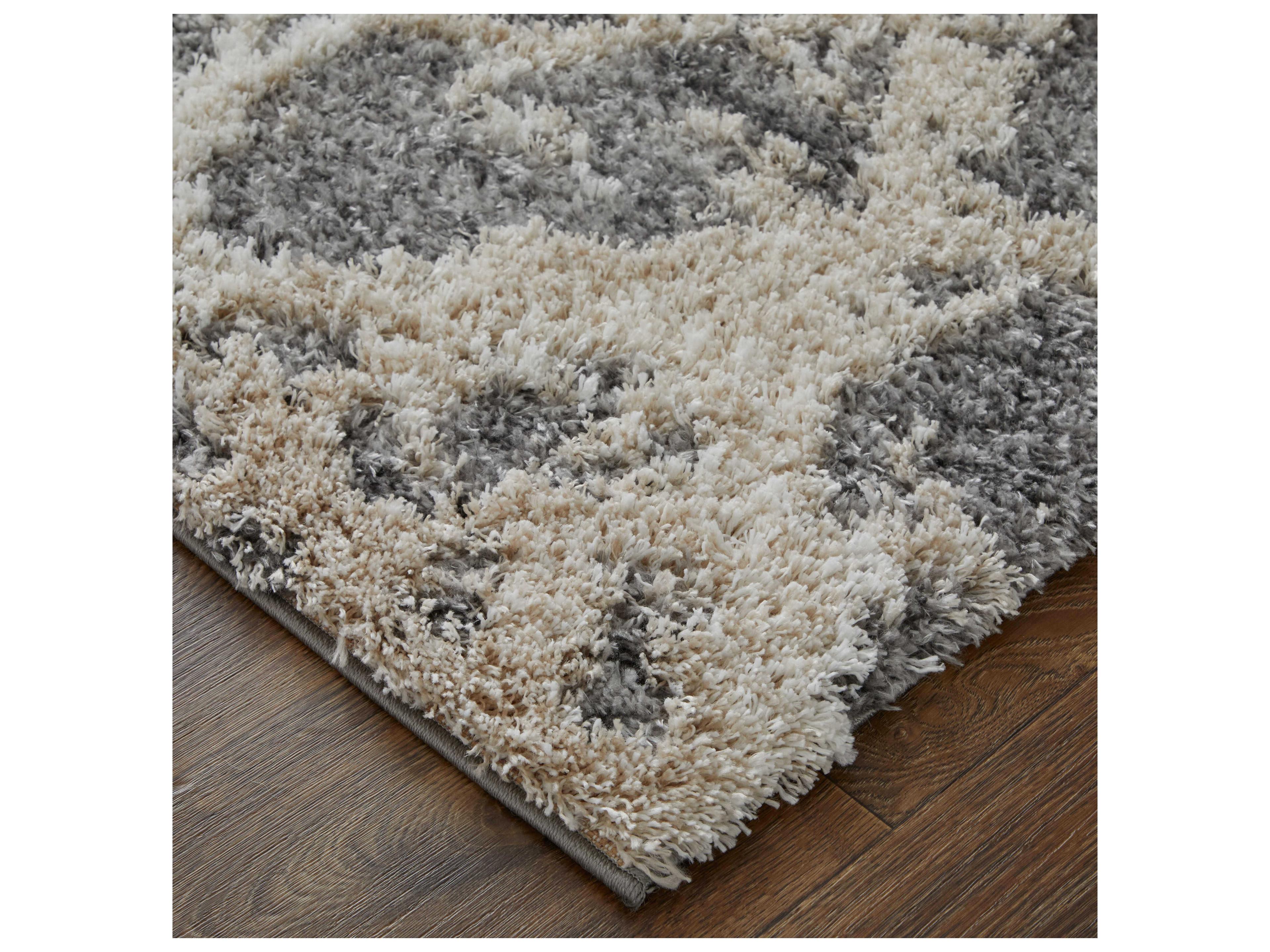 Feizy Rugs Mynka Shag Abstract Runner Area Rug