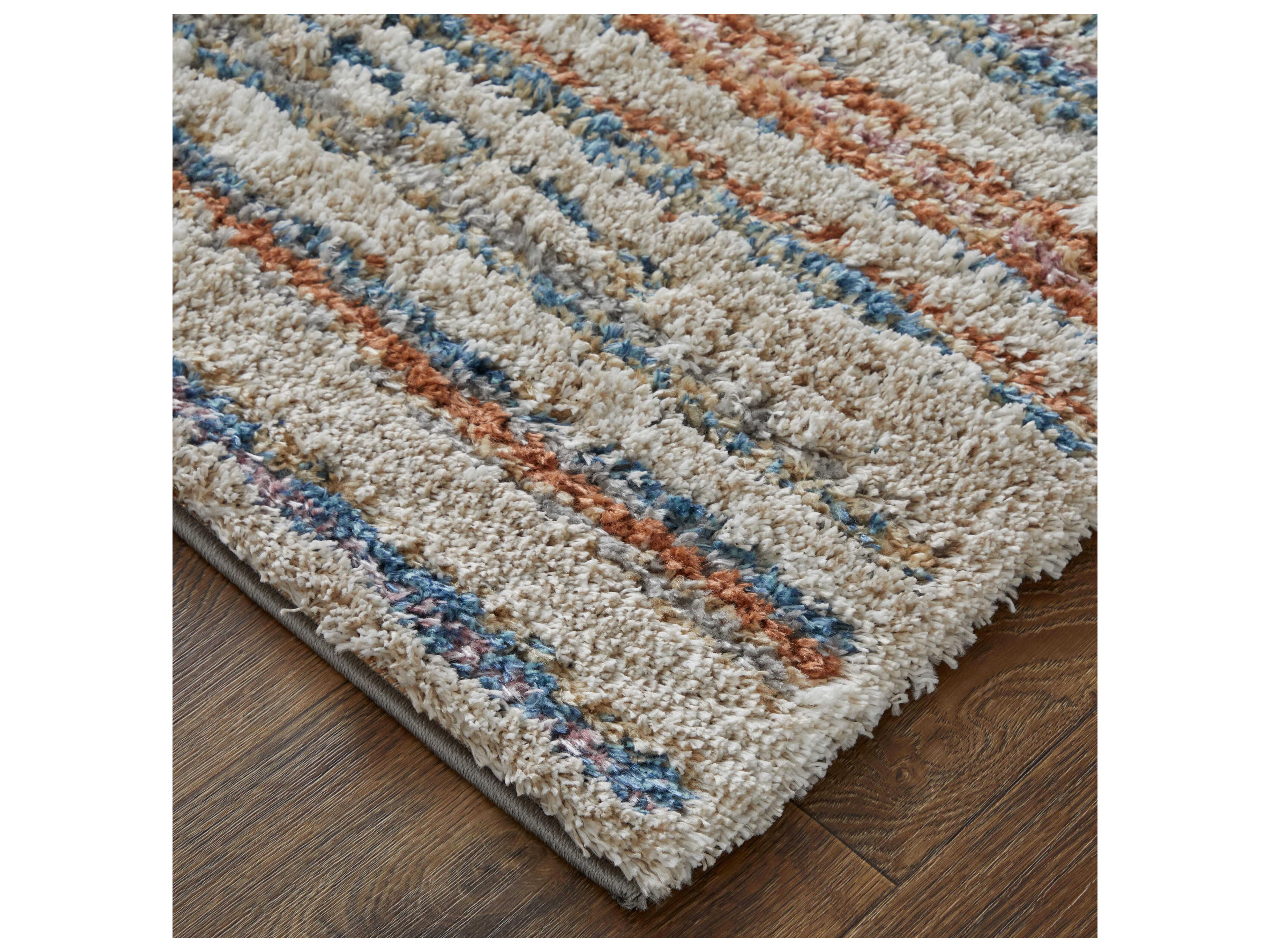 Feizy Rugs Mynka Shag Striped Area Rug