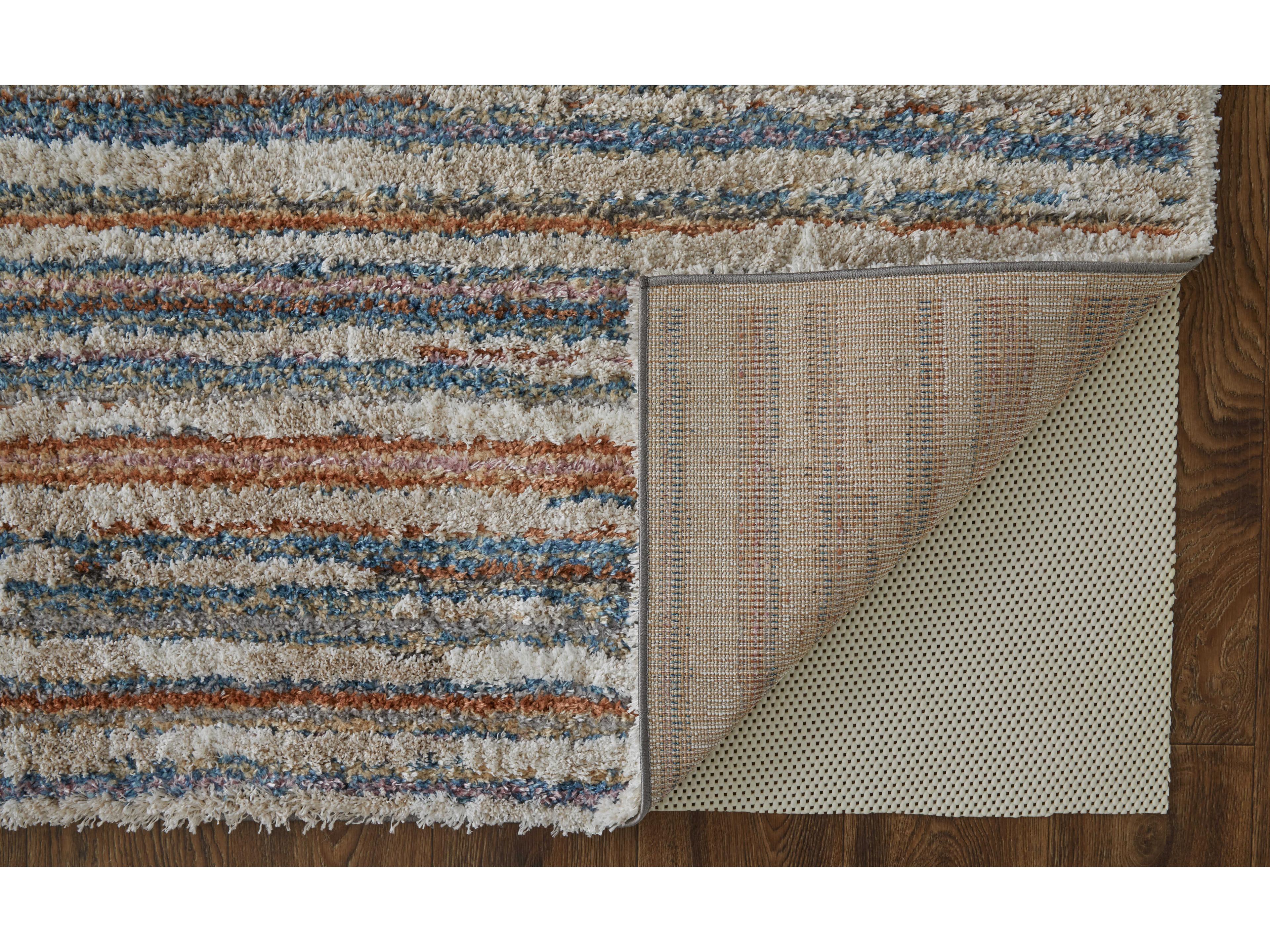 Feizy Rugs Mynka Shag Striped Runner Area Rug