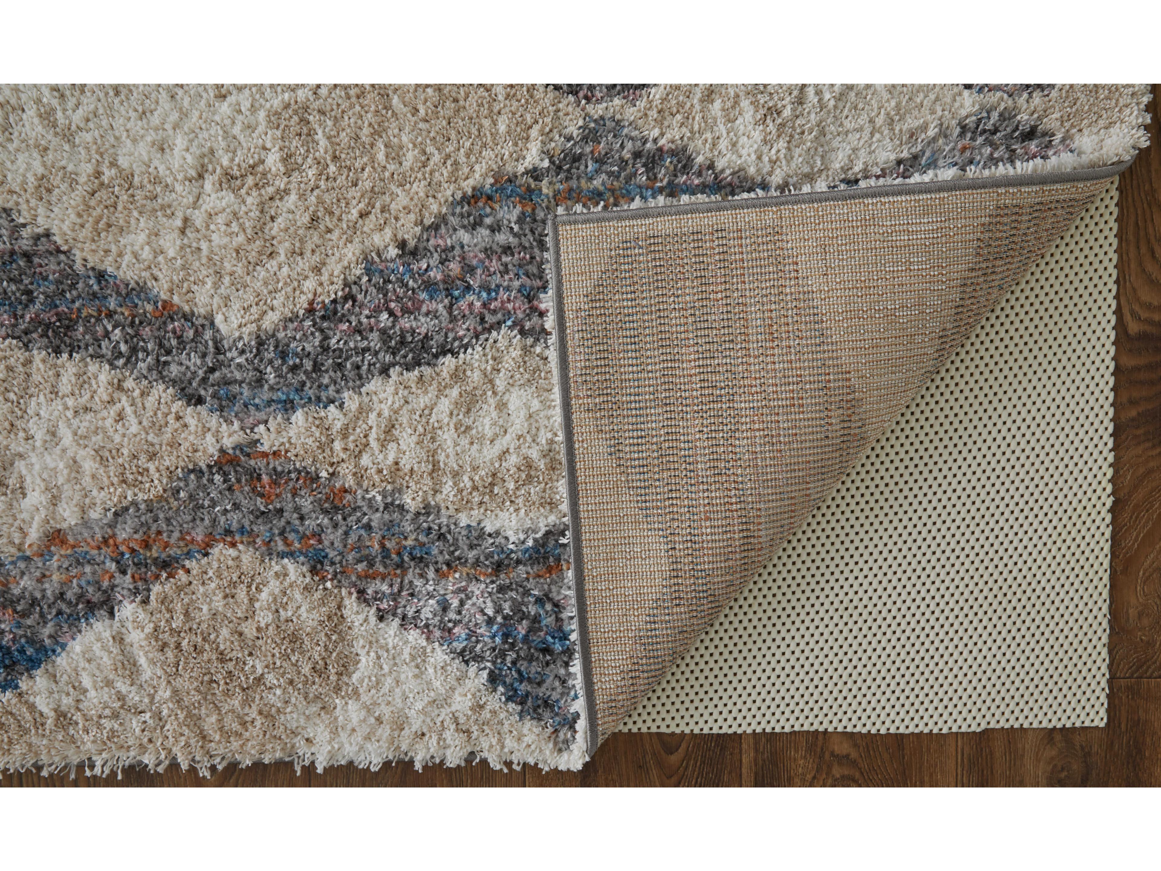 Feizy Rugs Mynka Shag Geometric Runner Area Rug