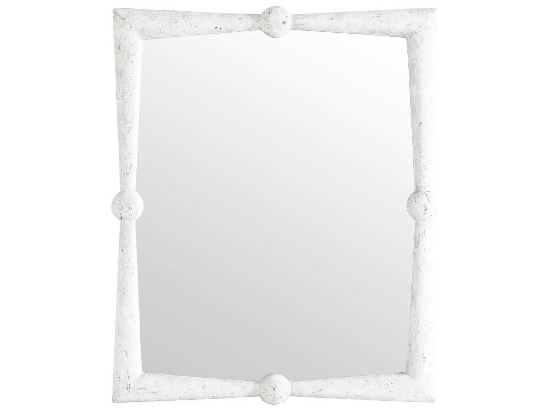 Gabby Scarlet Antique White Rectangular Wall Mirror