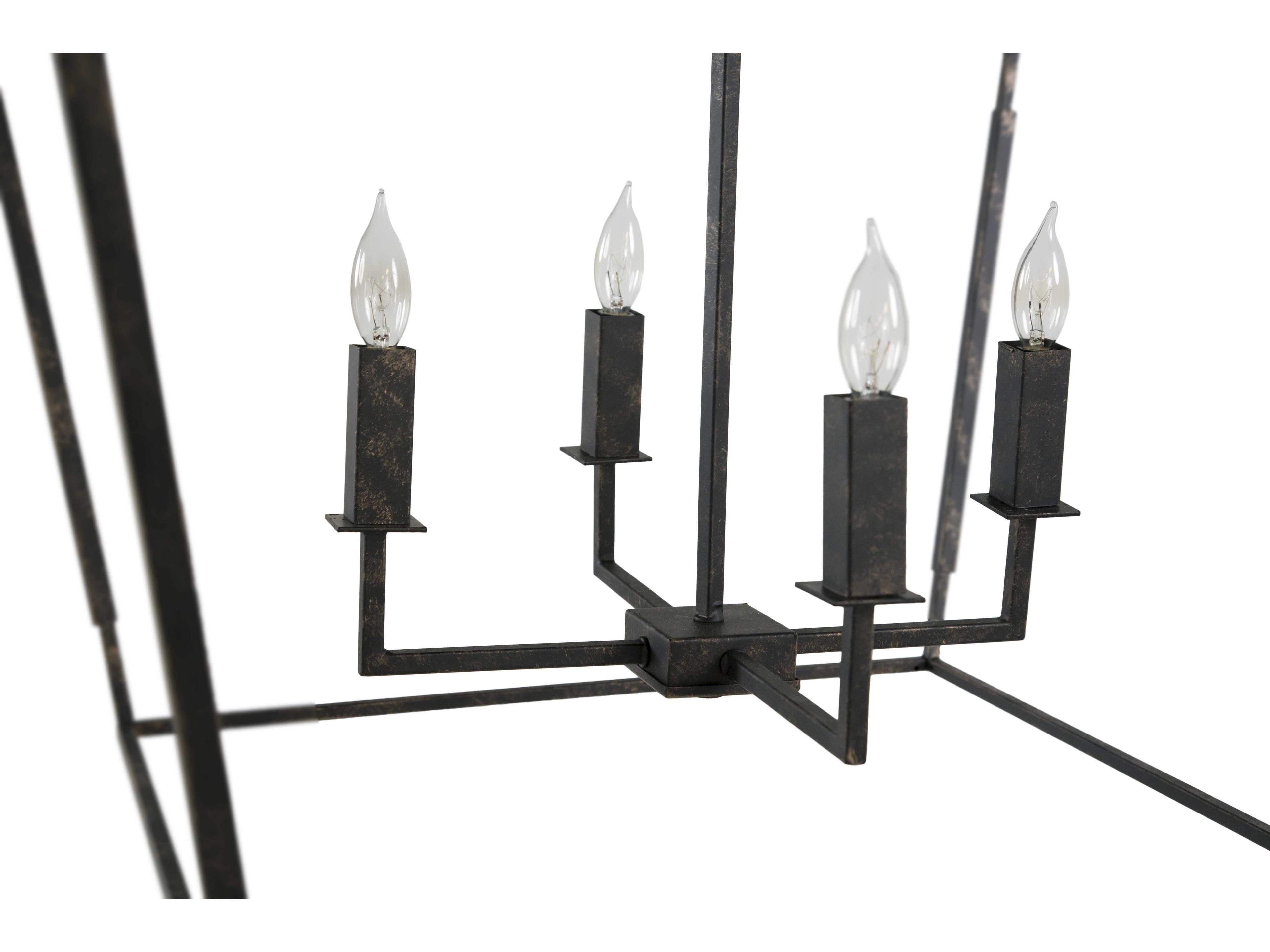 Gabby Arnold 4-Light Antique Bronze Candelabra Chandelier