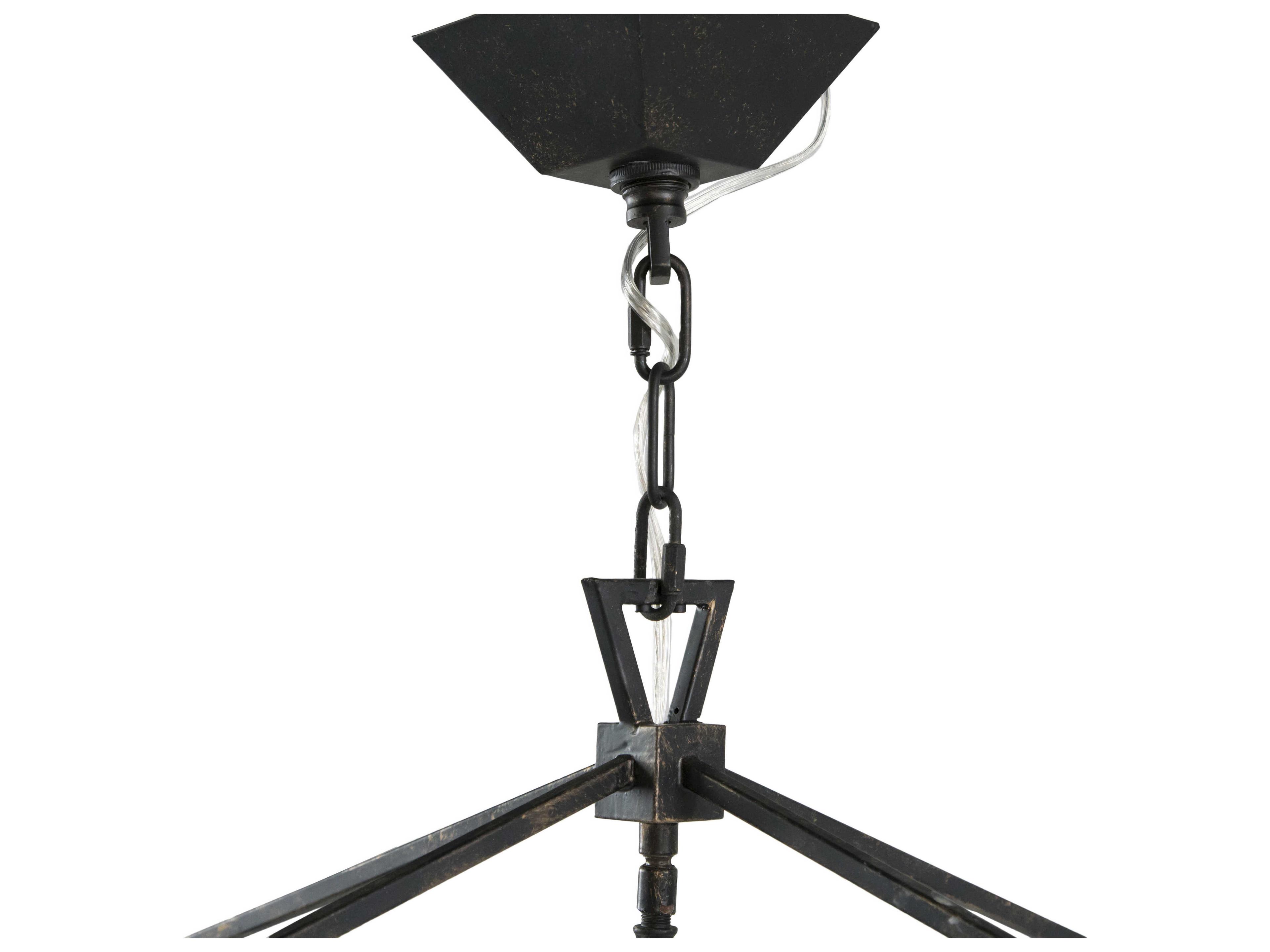 Gabby Arnold 4-Light Antique Bronze Candelabra Chandelier