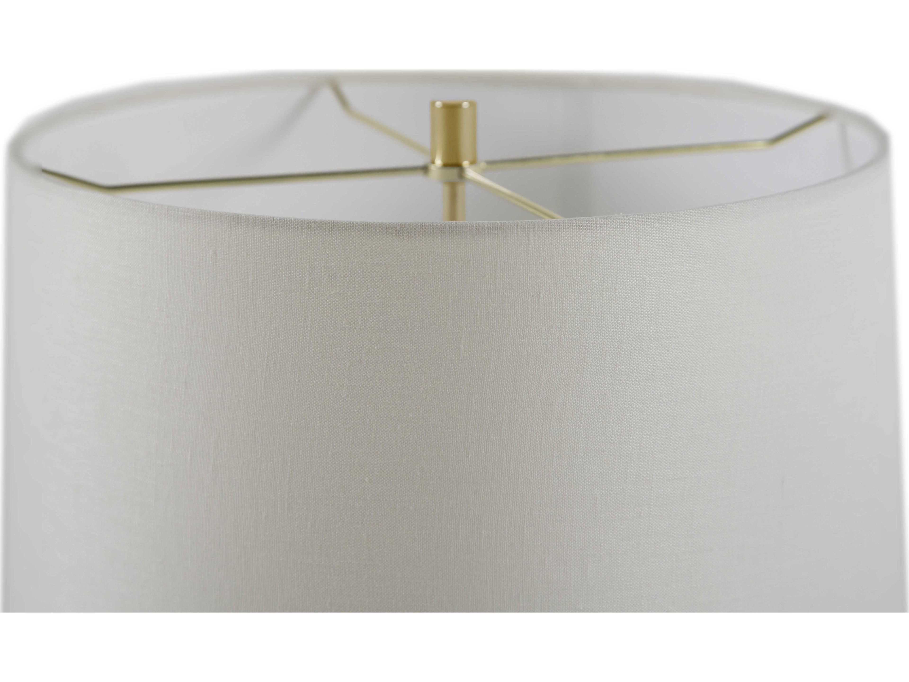 Gabby Margaret Alabaster with Gold With Sea Salt Linen White Buffet Lamp