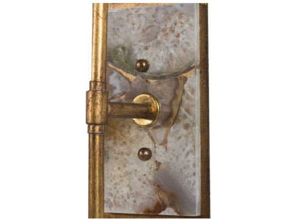 Gabby Garnet 1-Light Gilded Gold Wall Sconce
