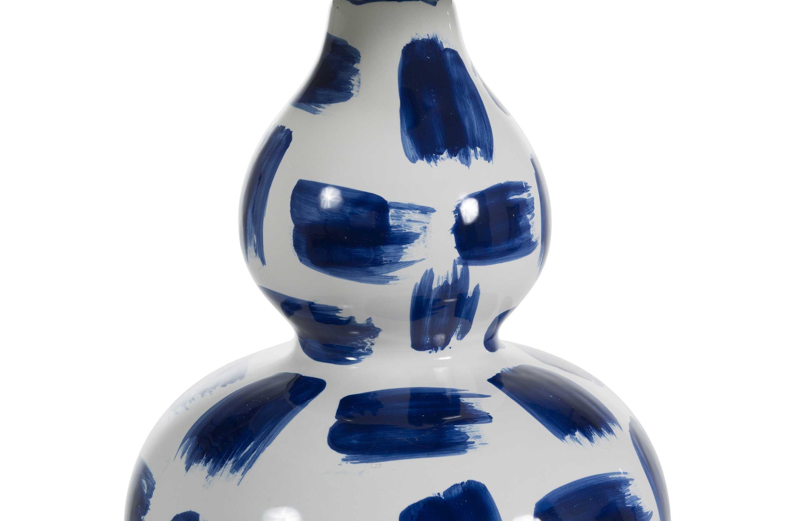 Gabby Luca Blue & White Painted Ceramic Buffet Lamp