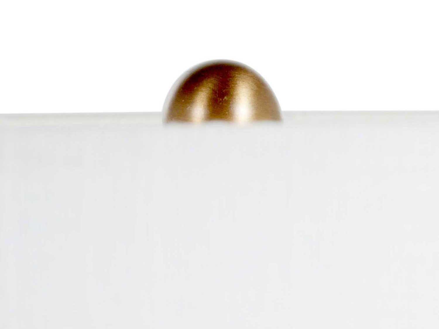 Gabby Osborn Textured White Antique Brass Buffet Lamp