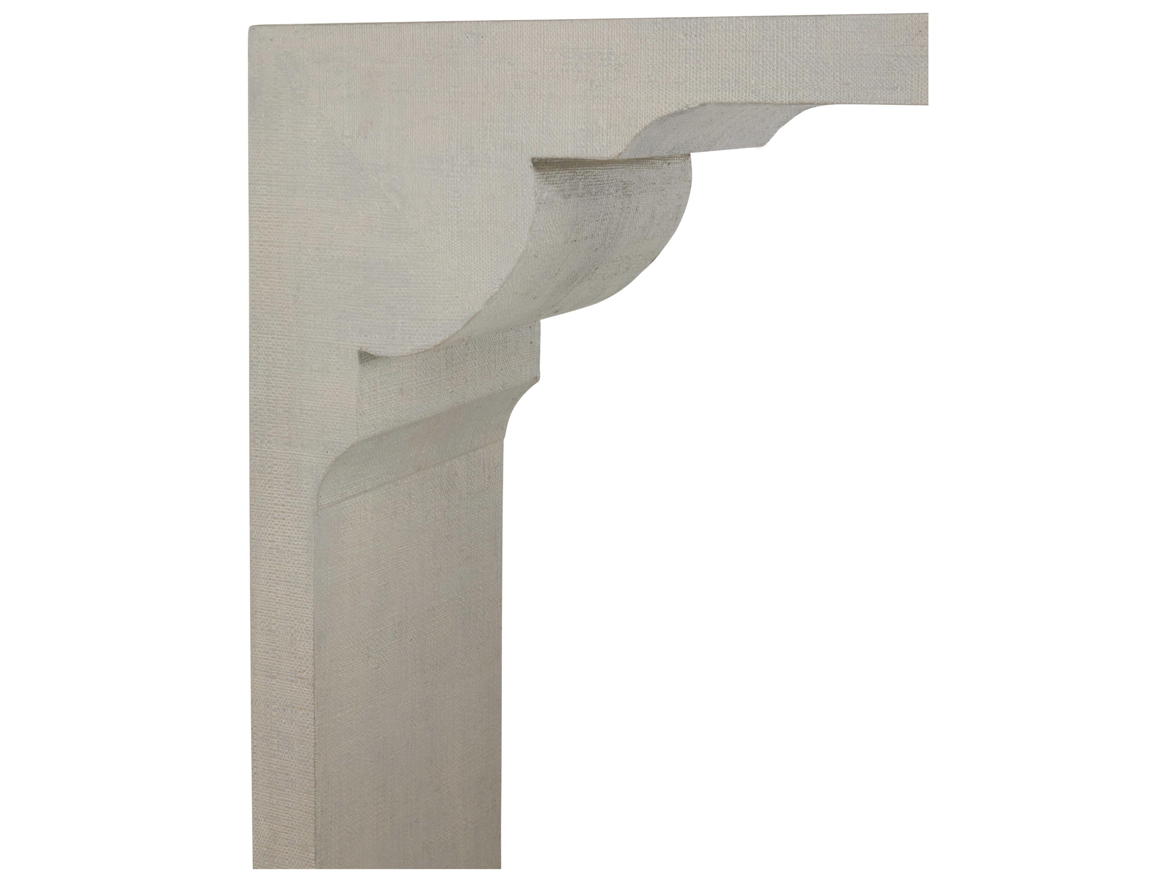 Gabby Dorry Rectangular White Seagrass Console Table