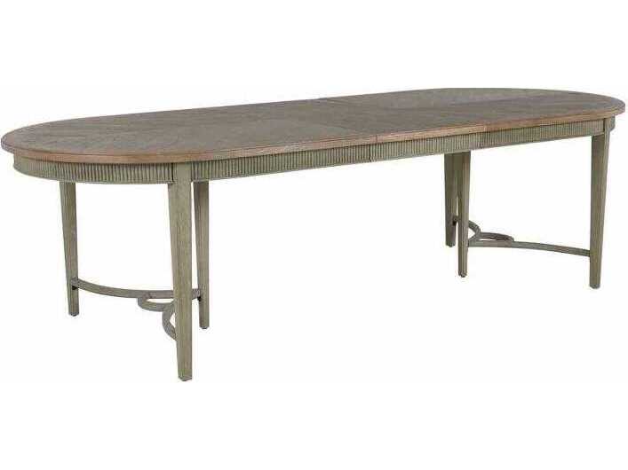Gabby Whitlock Oval Distressed Wood Cream Dining Table