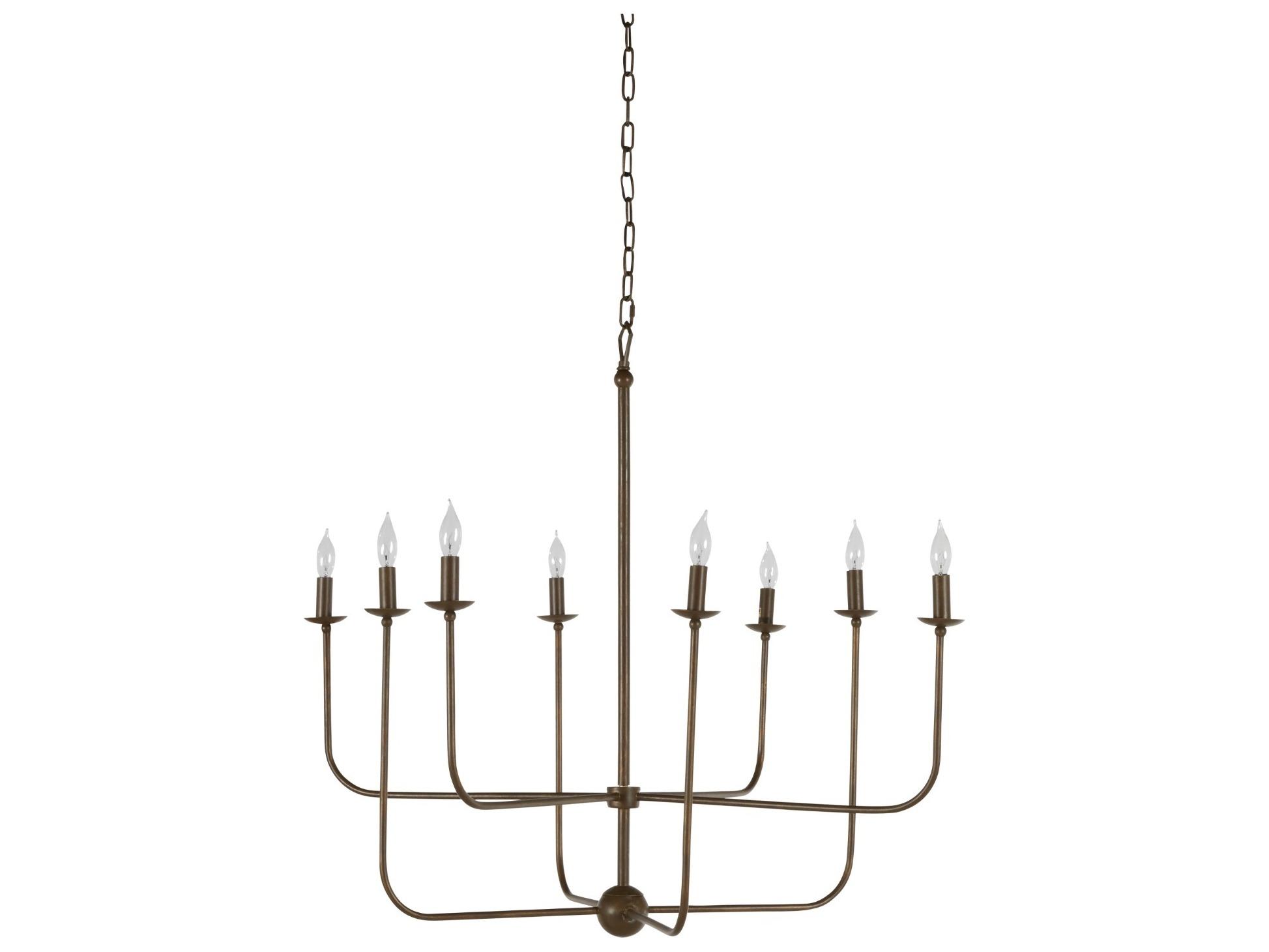 Gabby Lilly 8-Light Brushed Copper Candelabra Chandelier